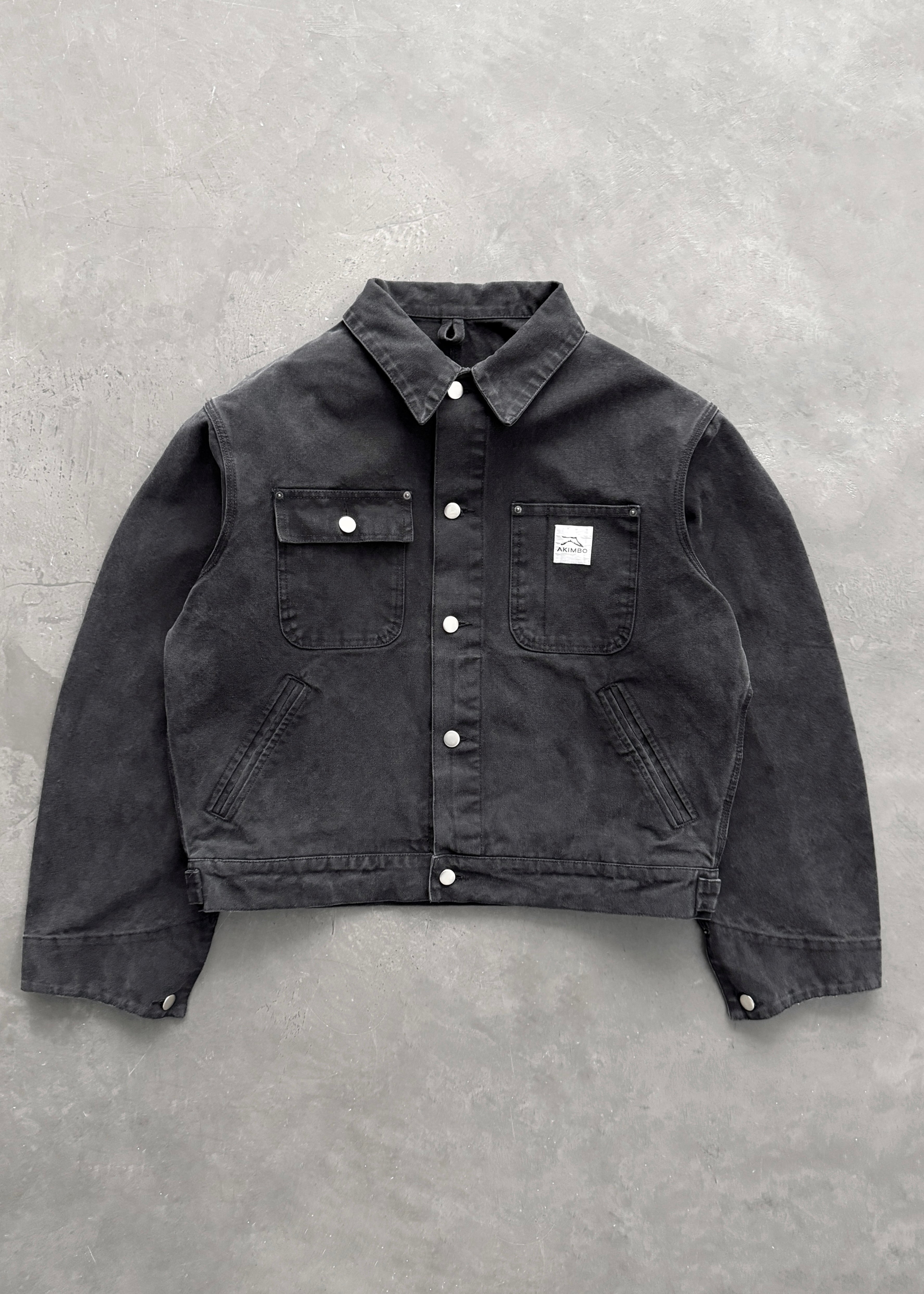 ジャケット・アウター AKIMBO CLUB JACKET AKIMBO WORK JACKET - FADED BLACK