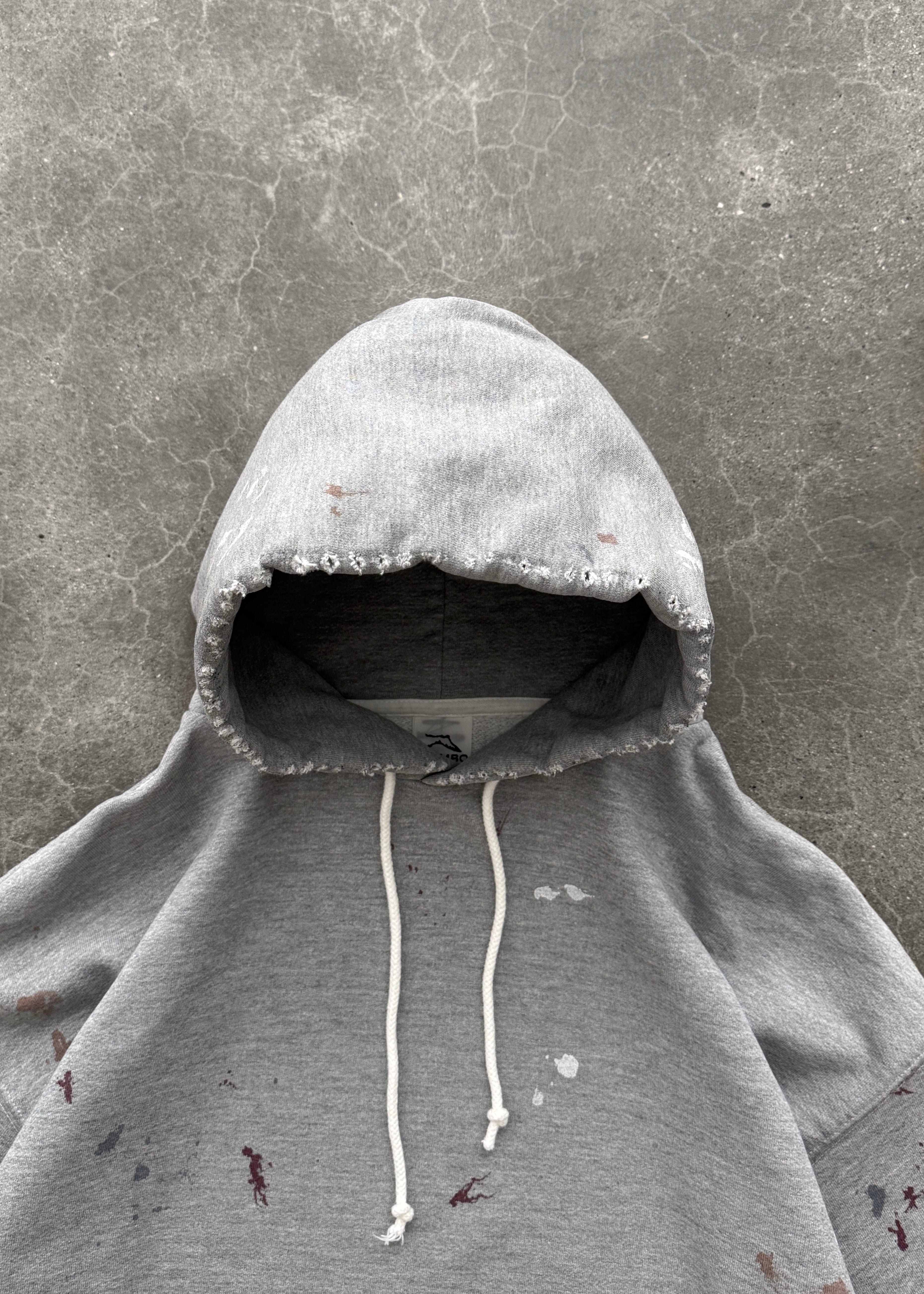 "WATCH-PEEKER" HOODIE - HEATHER GREY
