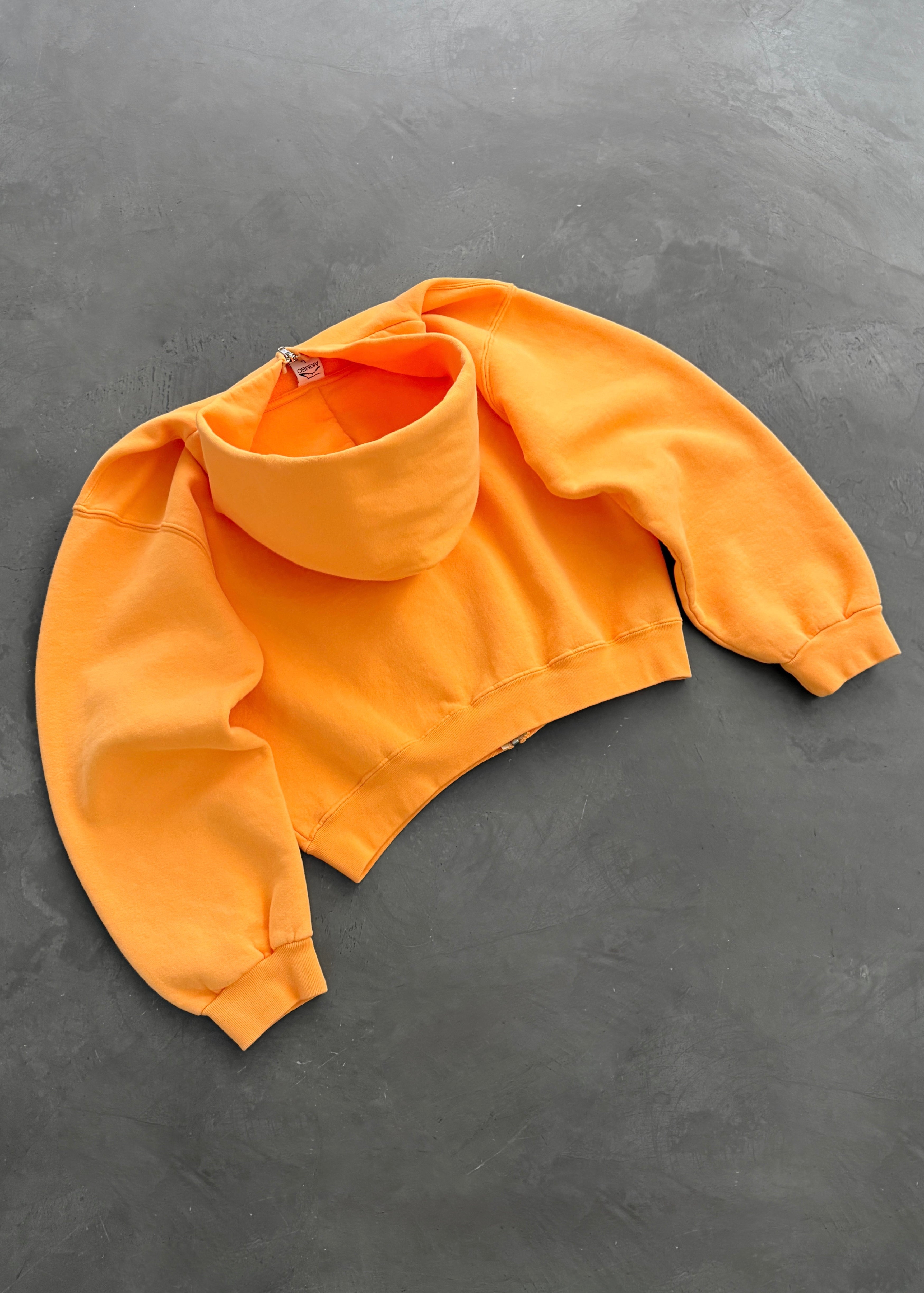 AKIMBO ZIP-UP HOODIE - BLAZING ORANGE
