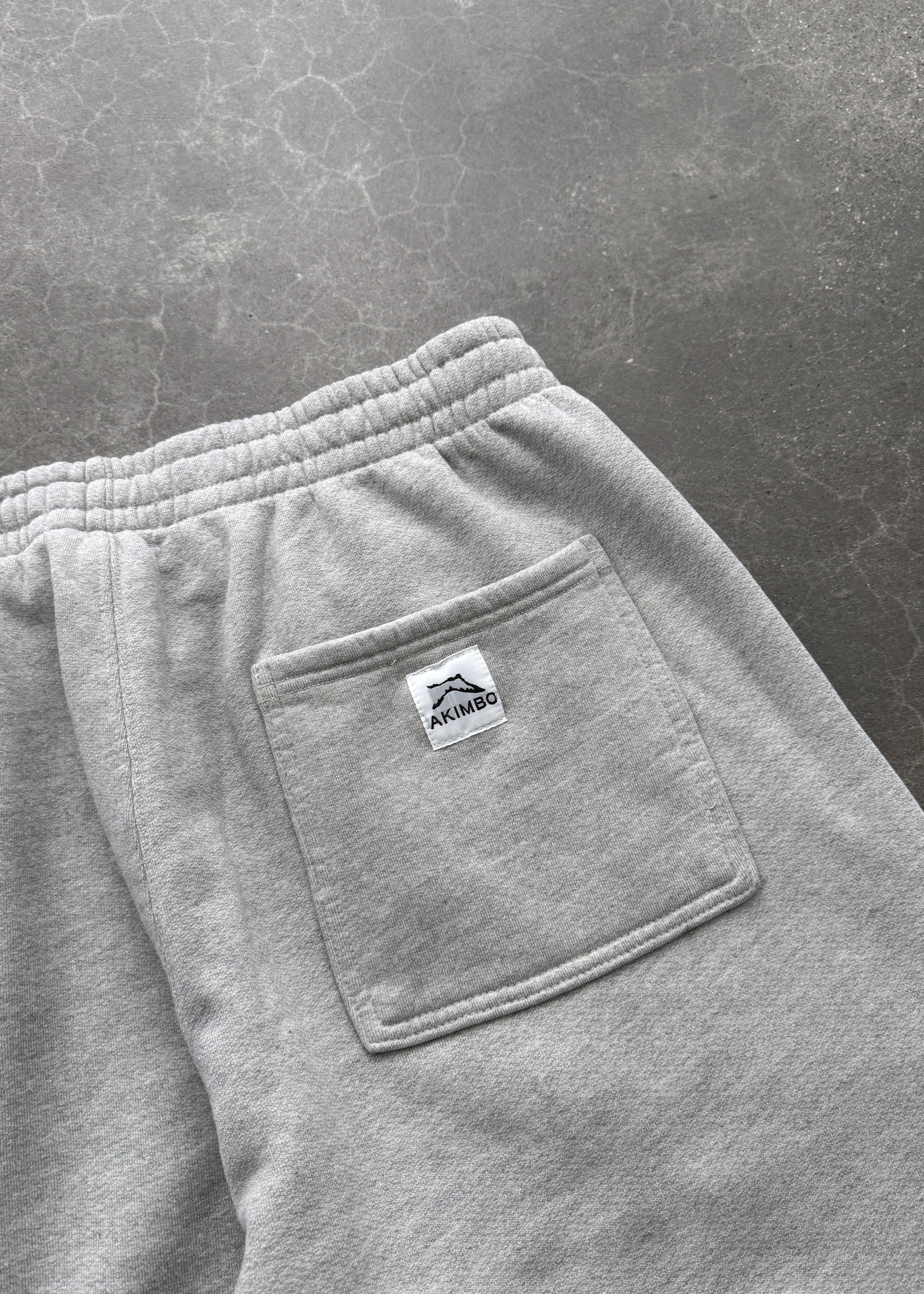 STRAIGHT-LEG SWEATPANTS - HEATHER GREY