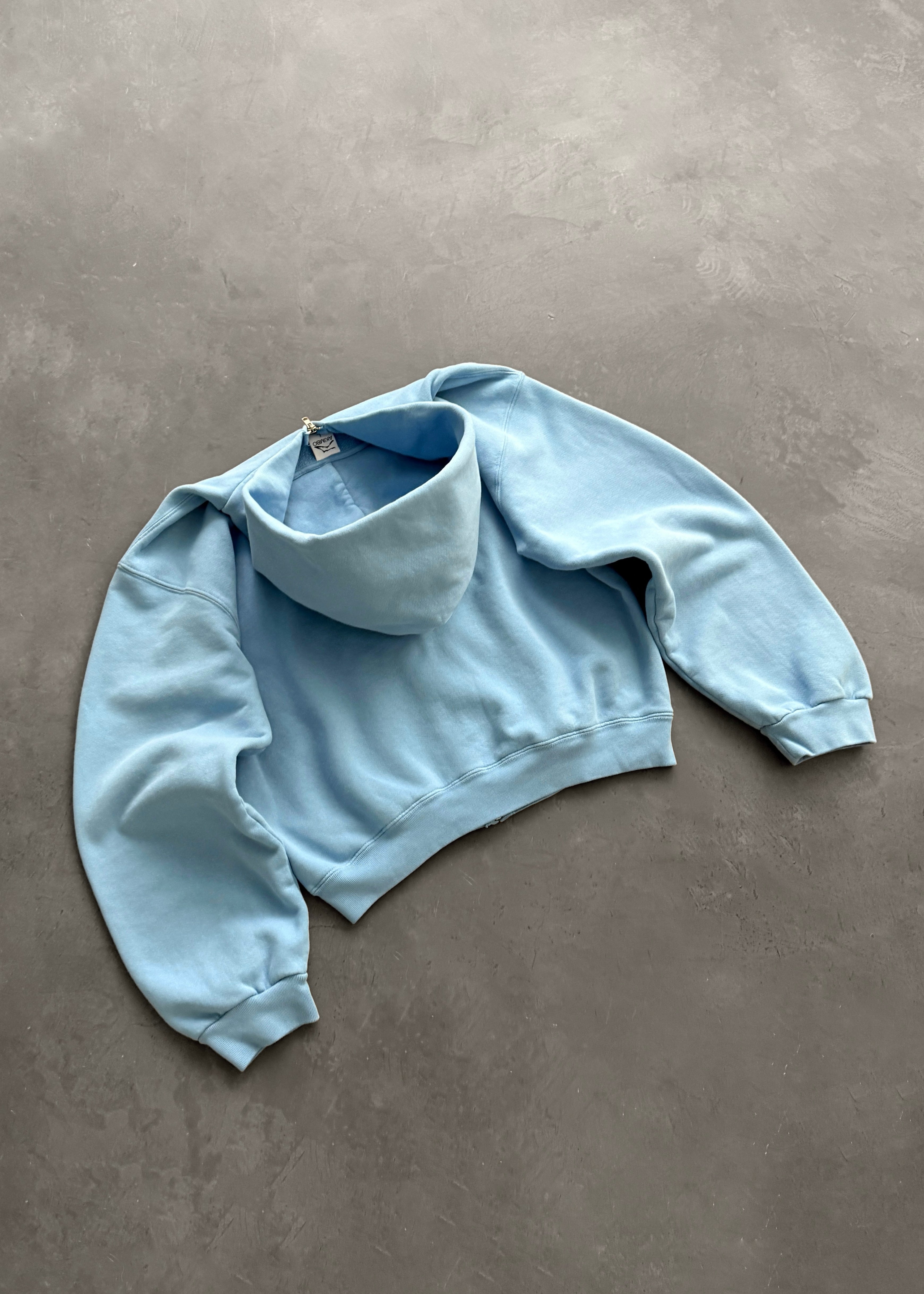 AKIMBO ZIP-UP HOODIE - DUSK BLUE