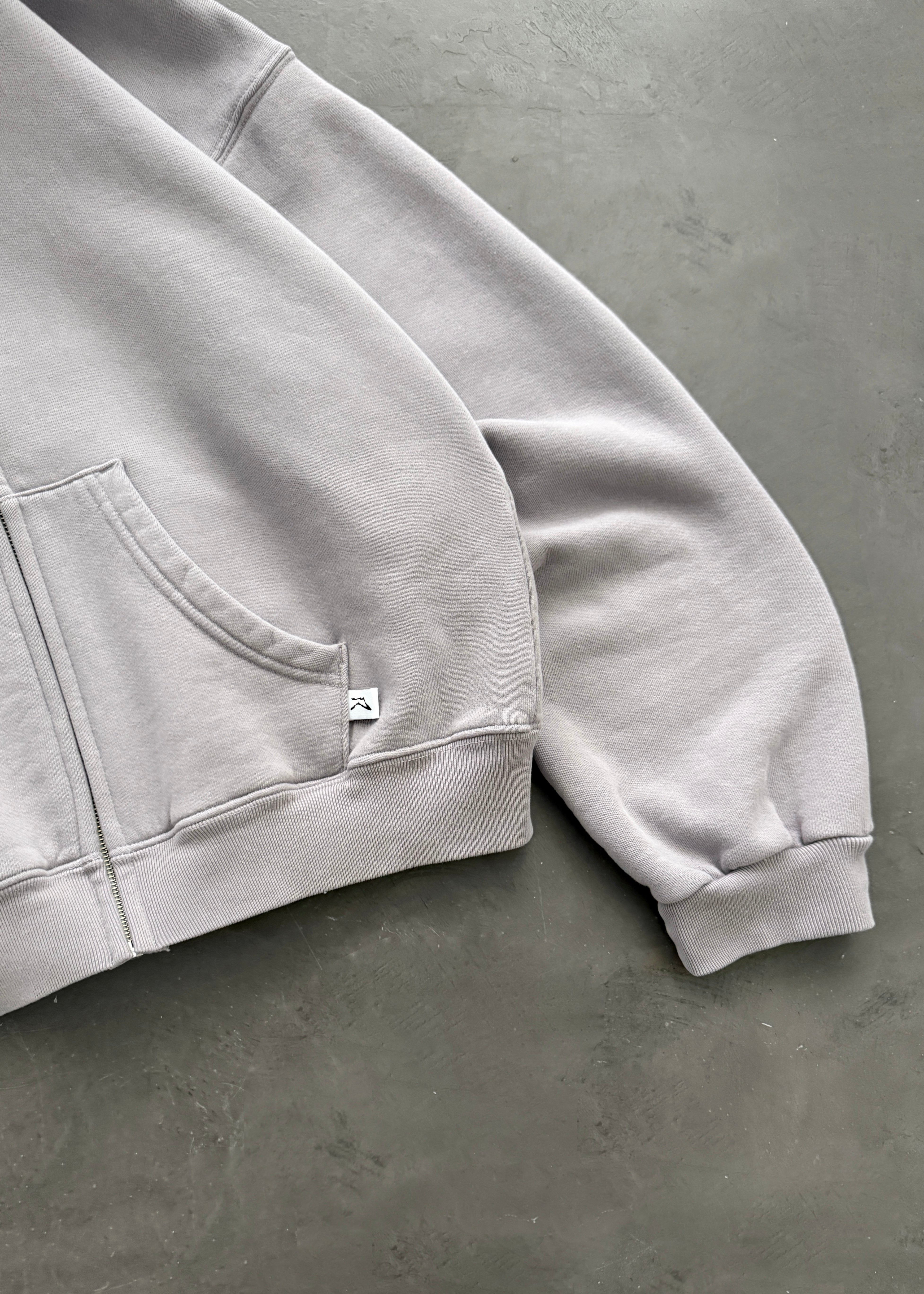 AKIMBO ZIP-UP HOODIE - ALLOY