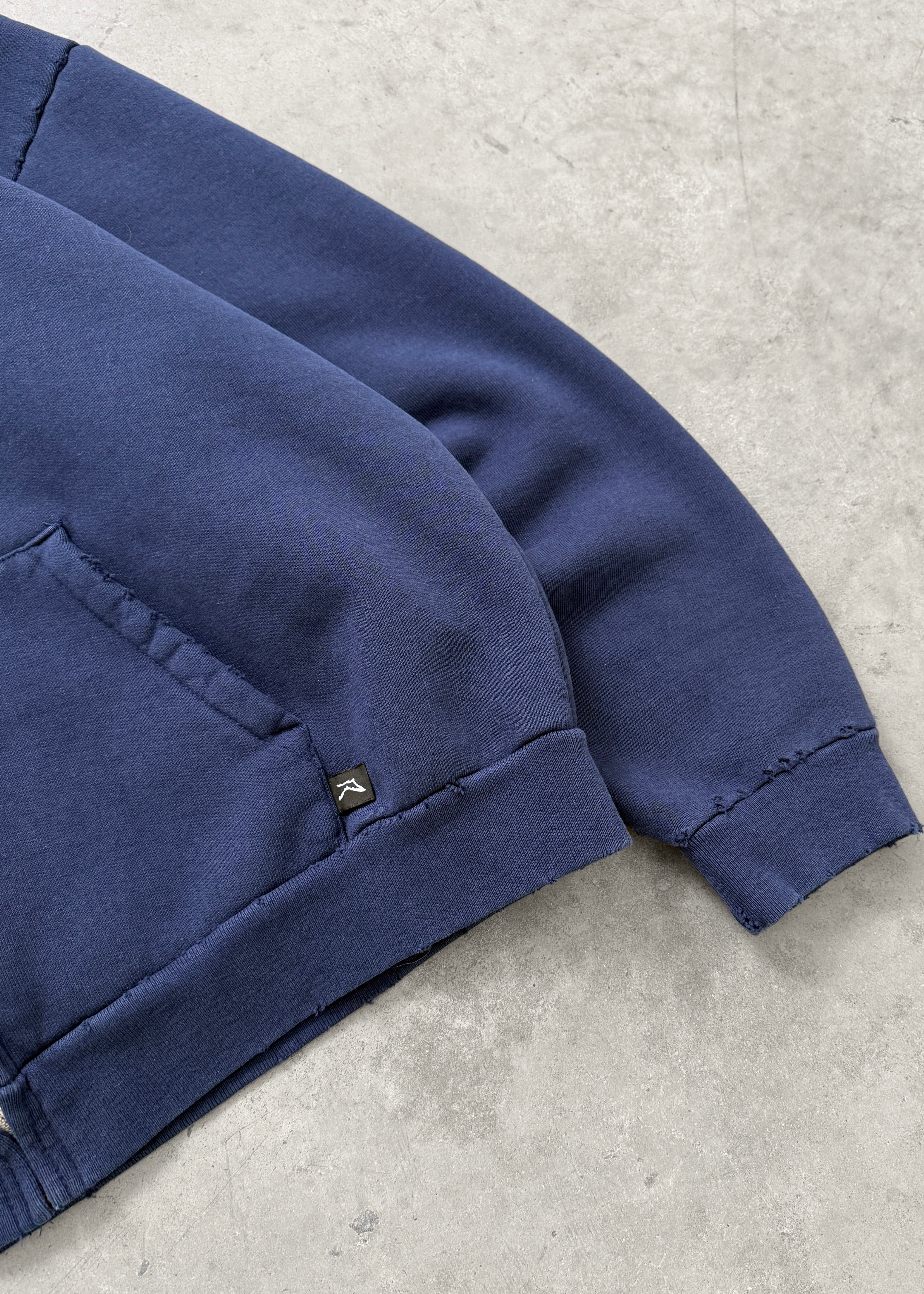 DISTRESSED PRO WORK ZIP UP - NAVY