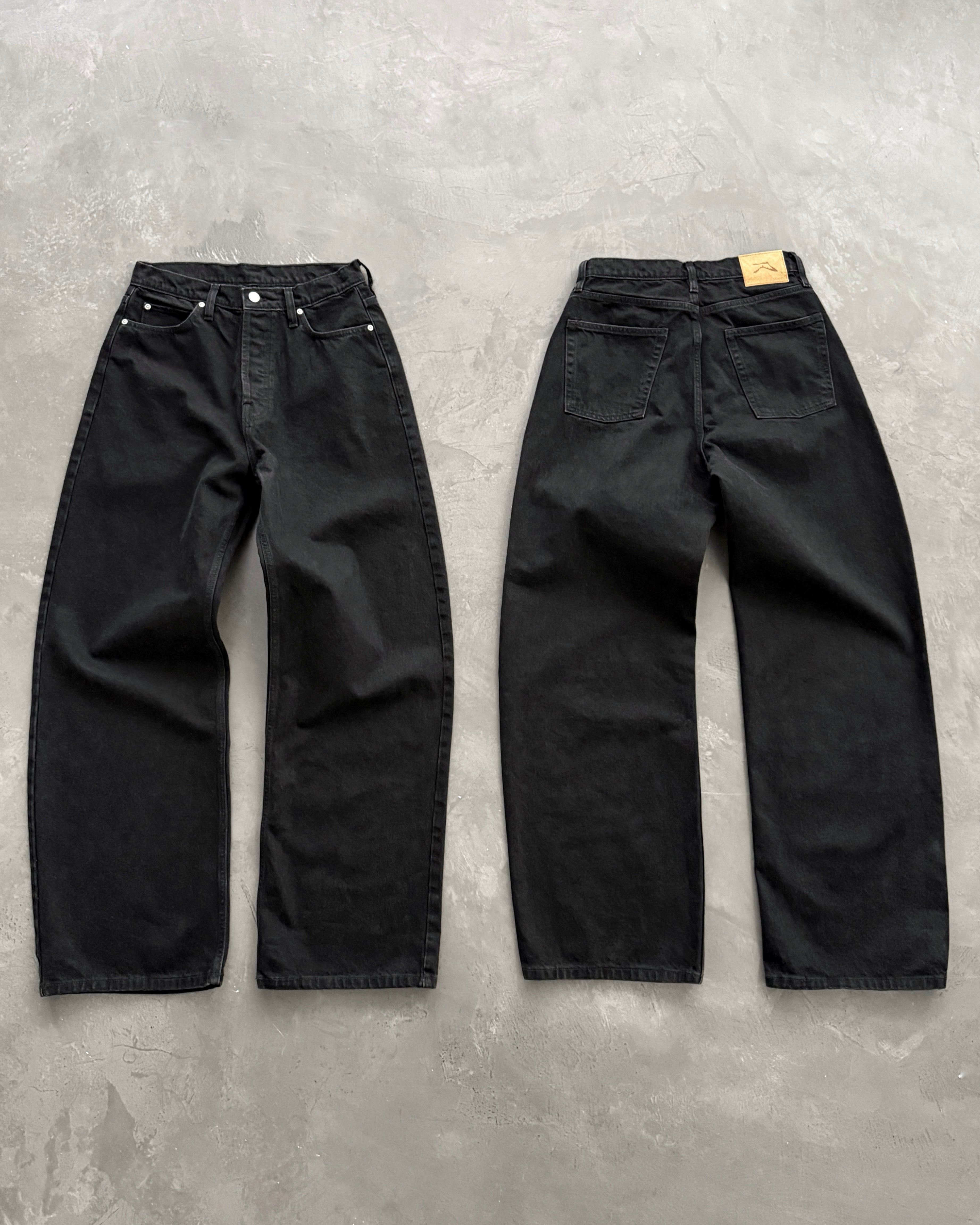 801 BAGGY 5 POCKET JEAN - BLACK