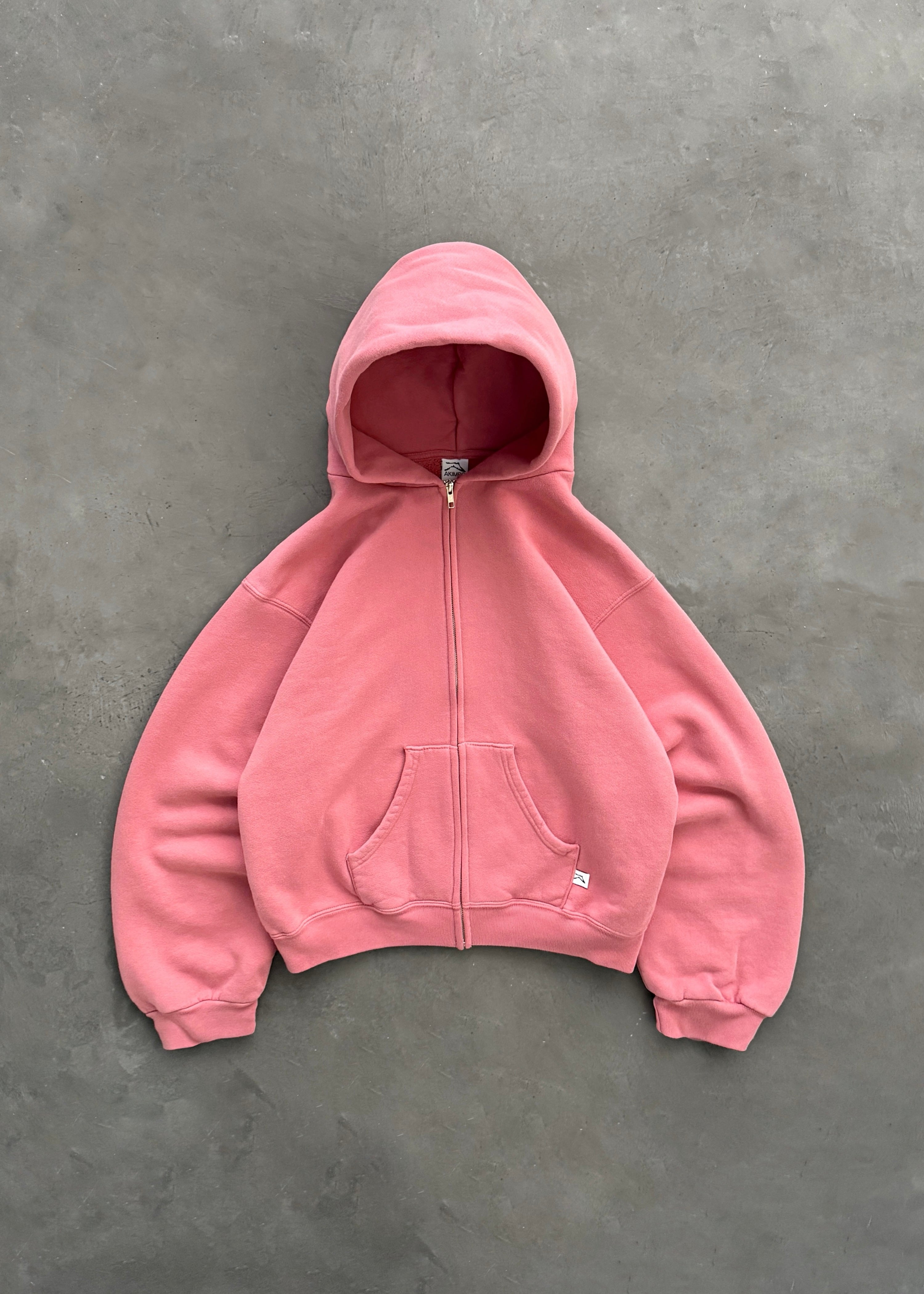 トップス akimbo club ZIP-UP HOODIE AKIMBO ZIP-UP HOODIE - FADED BLACK
