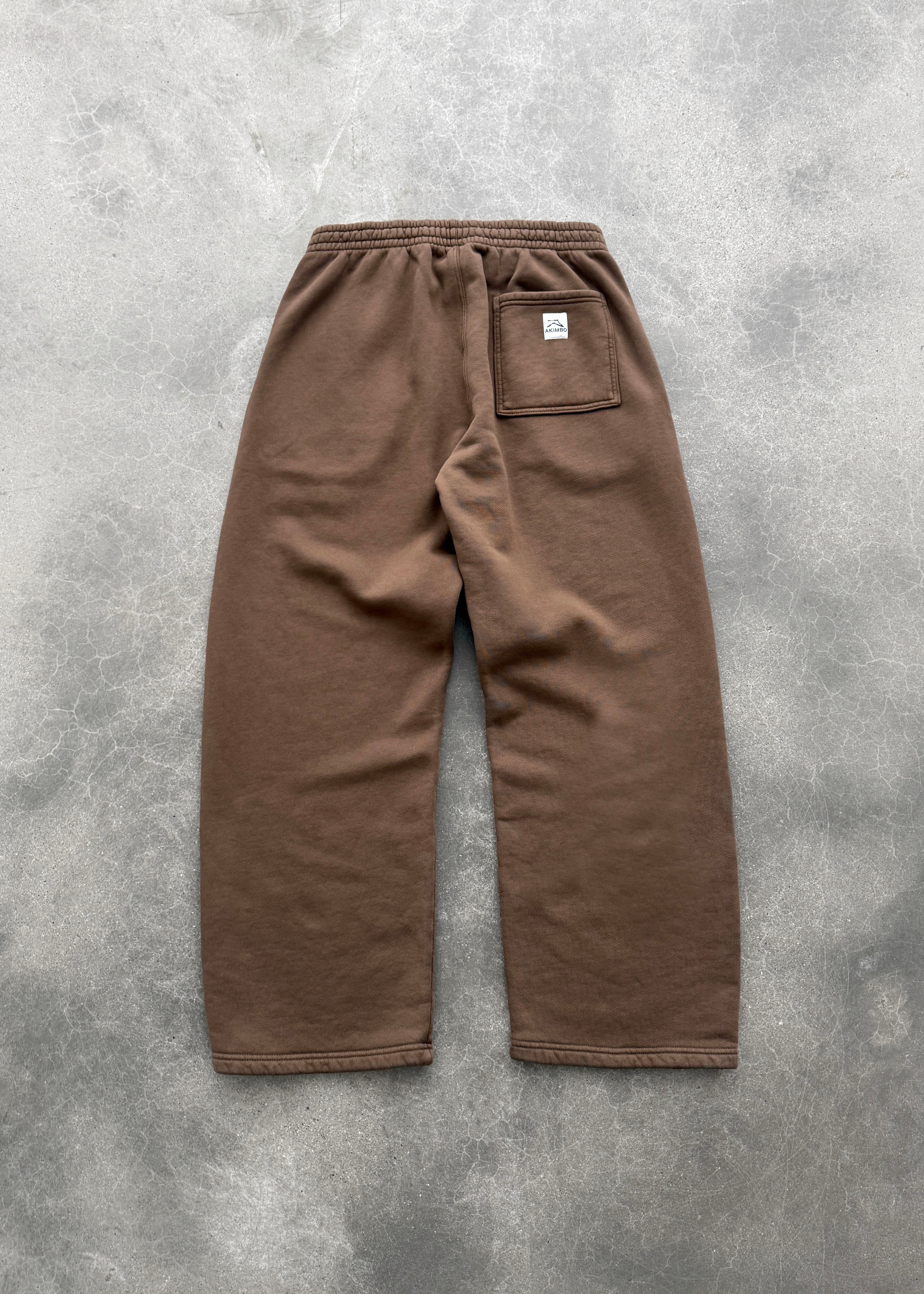 STRAIGHT-LEG SWEATPANTS - COFFEE