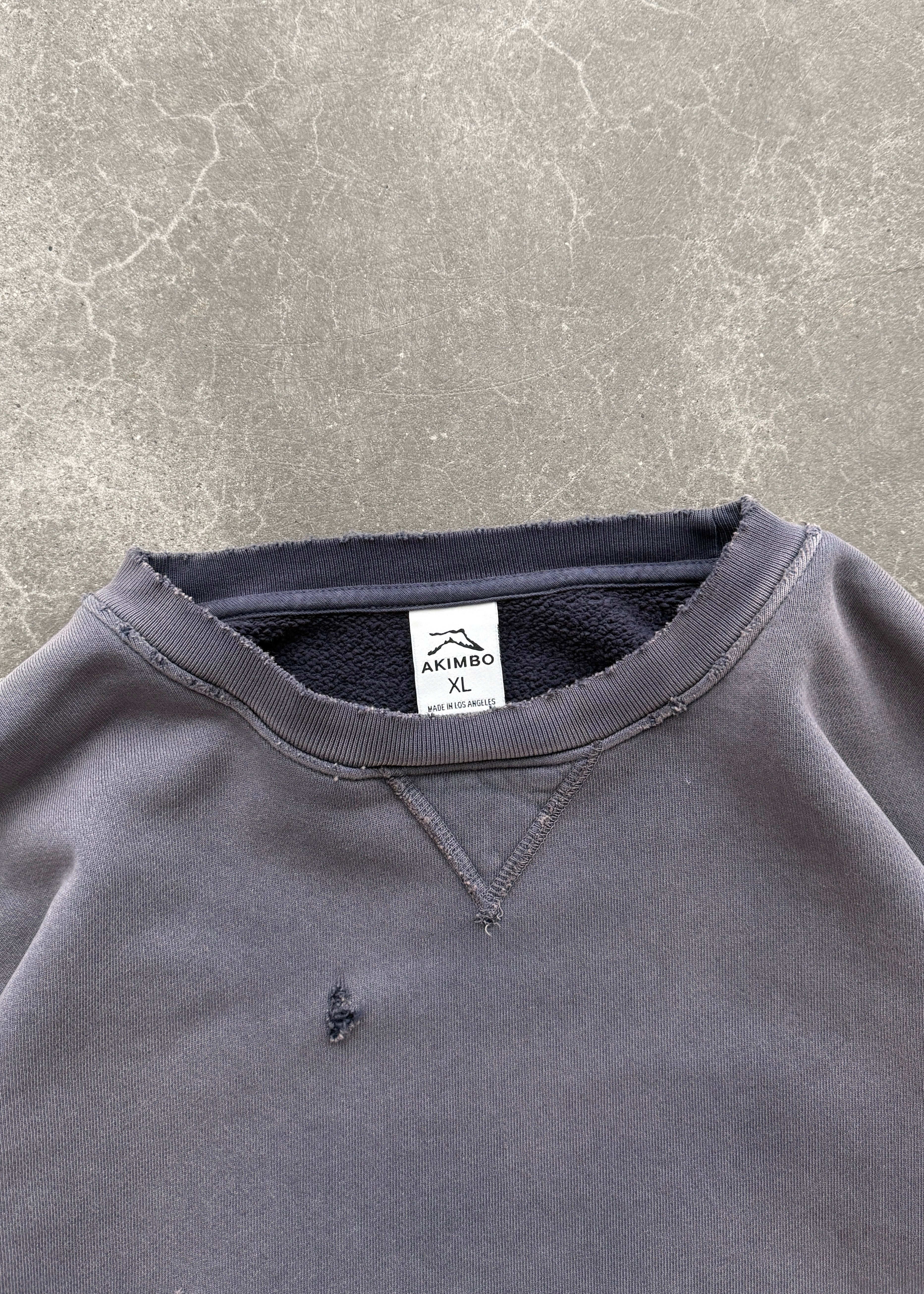 "WATCH-PEEKER" CREWNECK - SUN FADED EGGPLANT