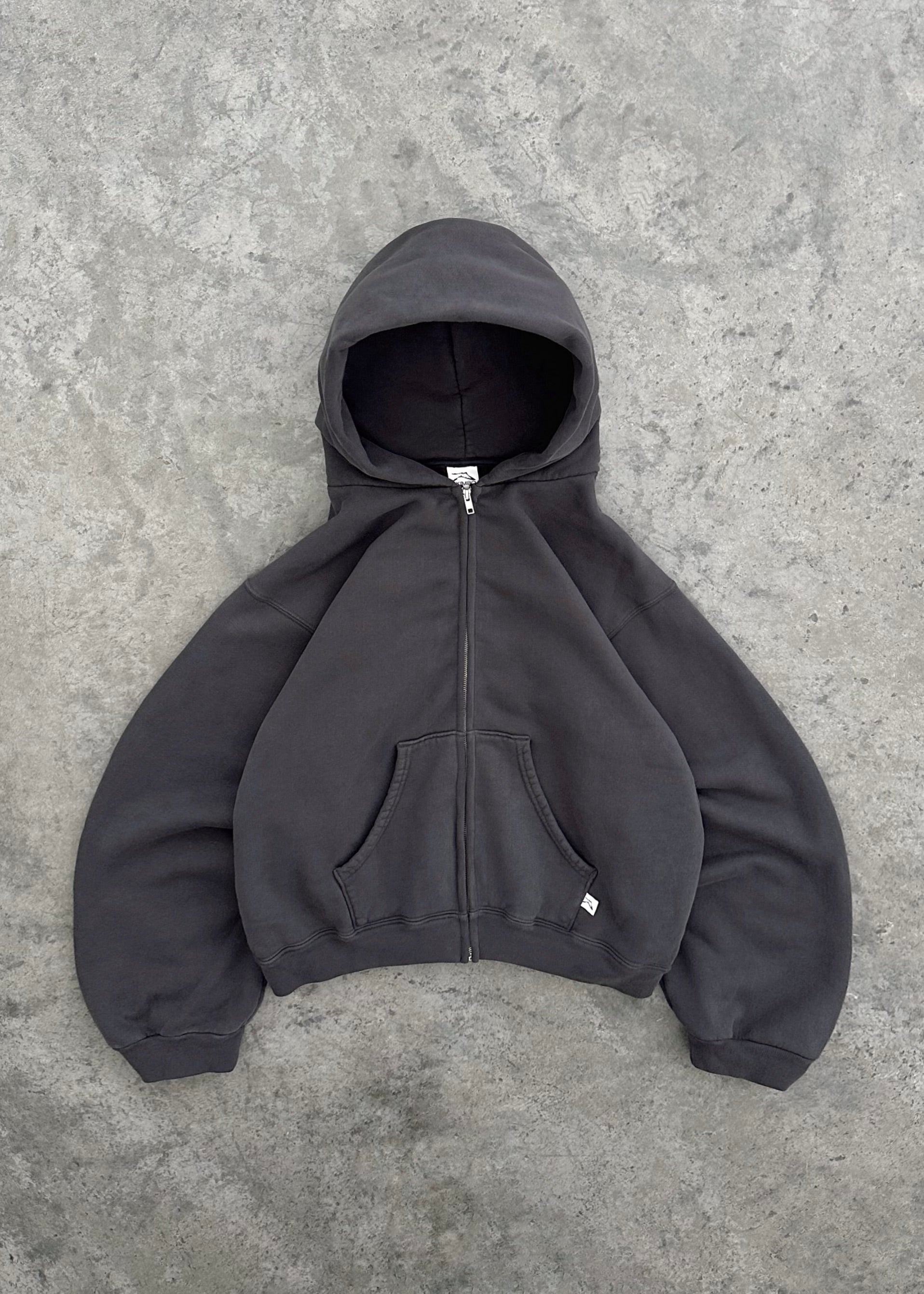 AKIMBO ZIP-UP HOODIE - CHARCOAL