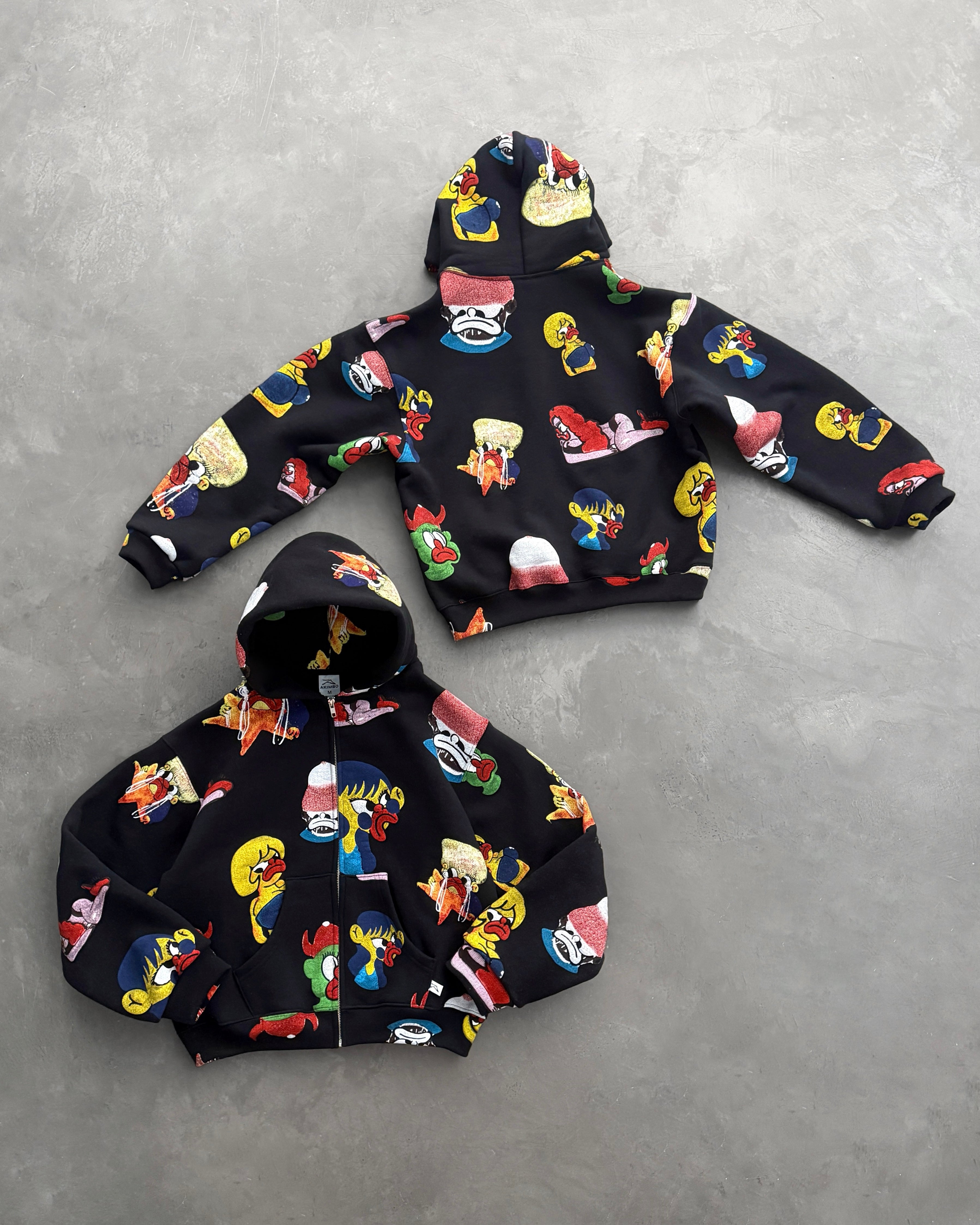 SLAWN NEIGHBORHOOD BLACK ZIP-UP