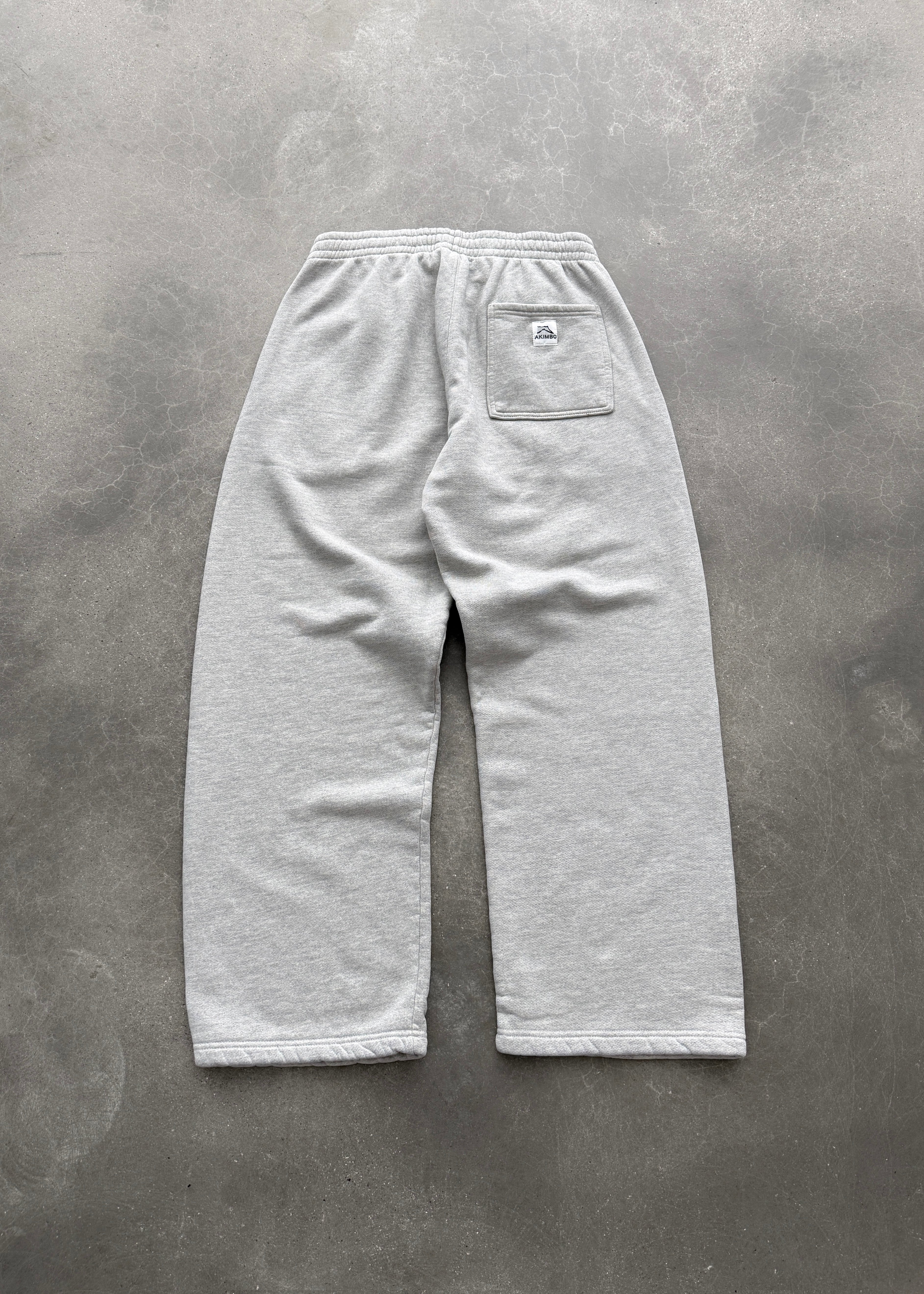 STRAIGHT-LEG SWEATPANTS - HEATHER GREY