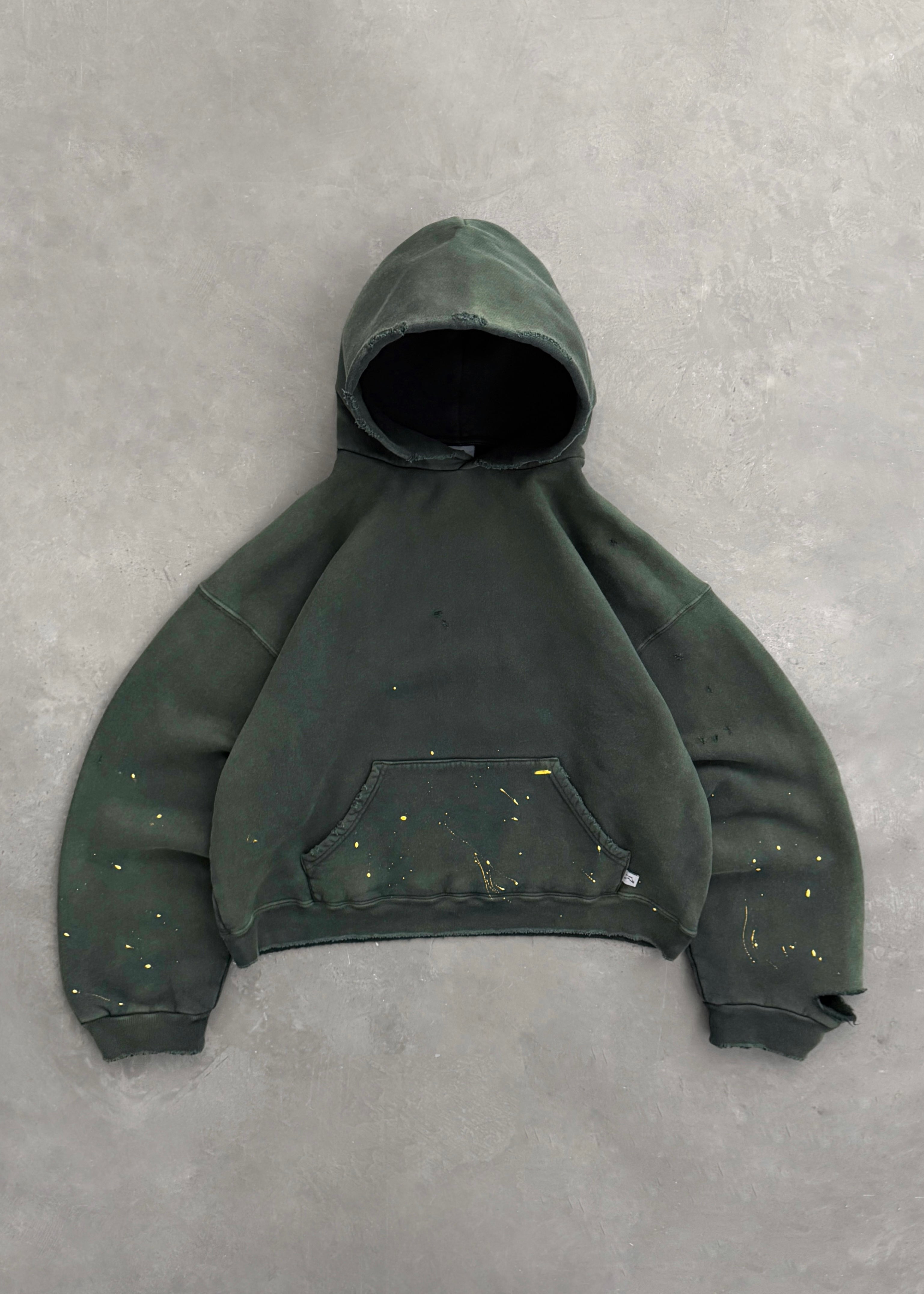 AKIMBO "WATCH-PEEKER" HOODIE - MIDNIGHT GREEN