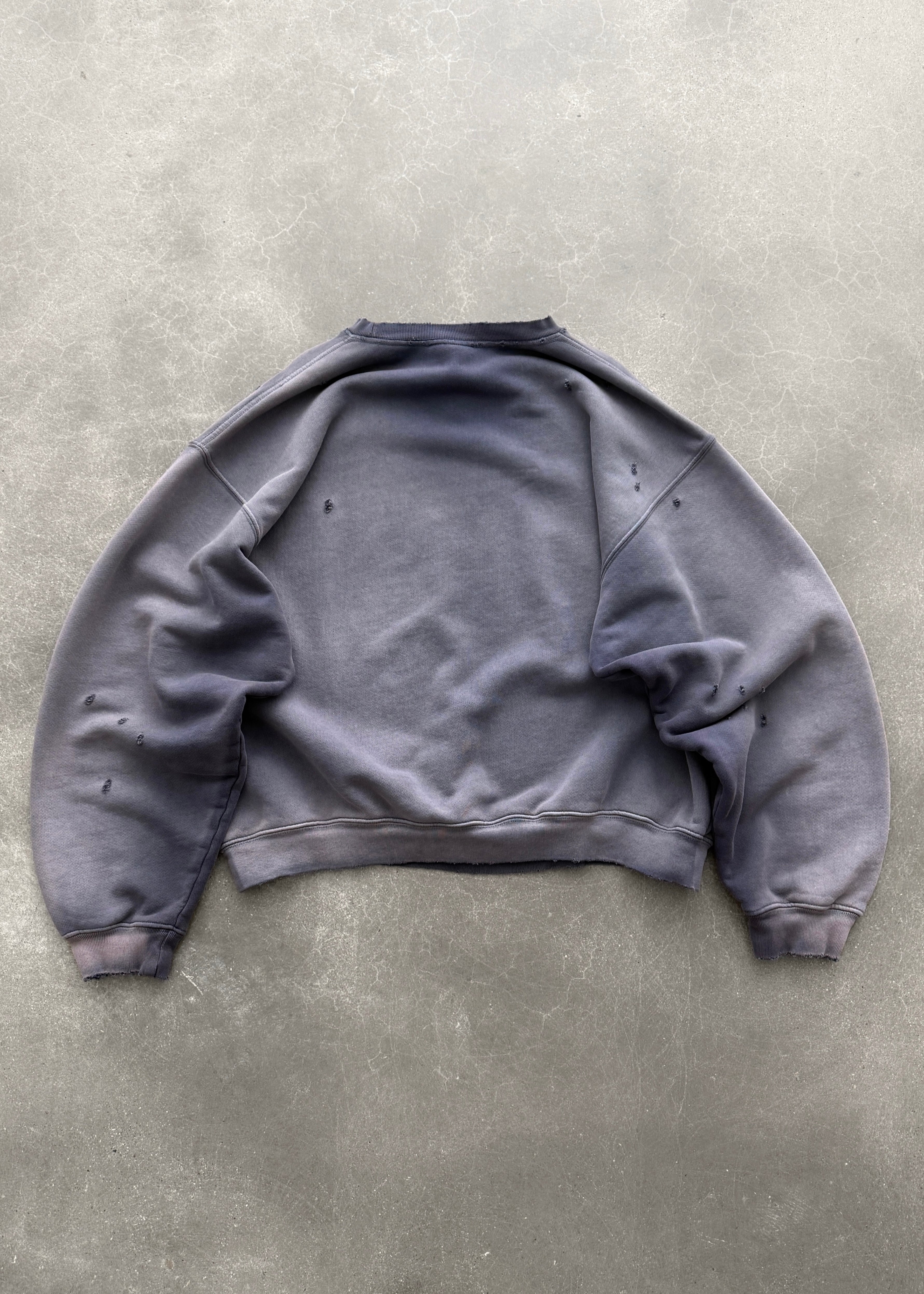 "WATCH-PEEKER" CREWNECK - SUN FADED EGGPLANT