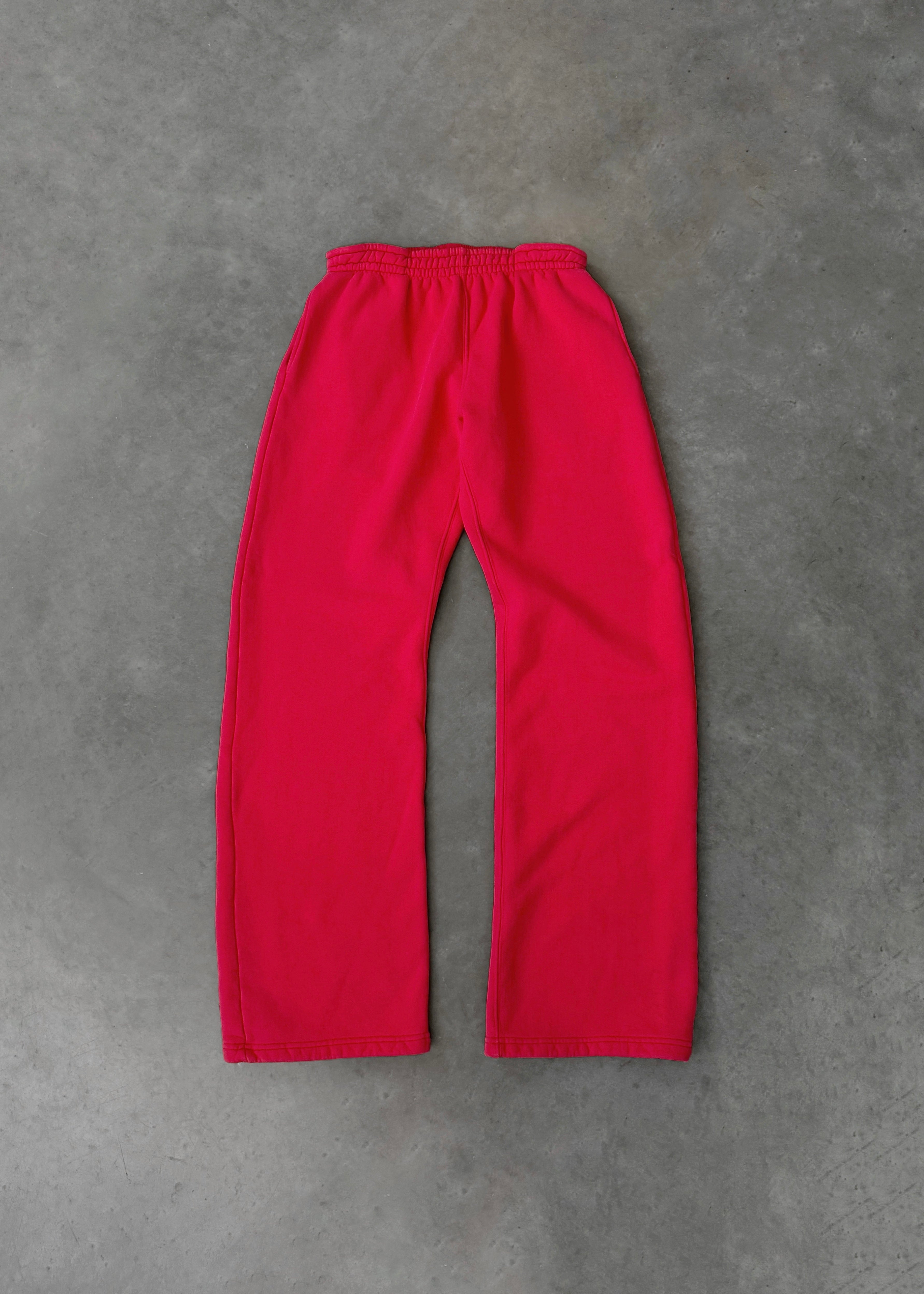 AKIMBO STRAIGHT-LEG SWEATPANTS - STRAWBERRY RED