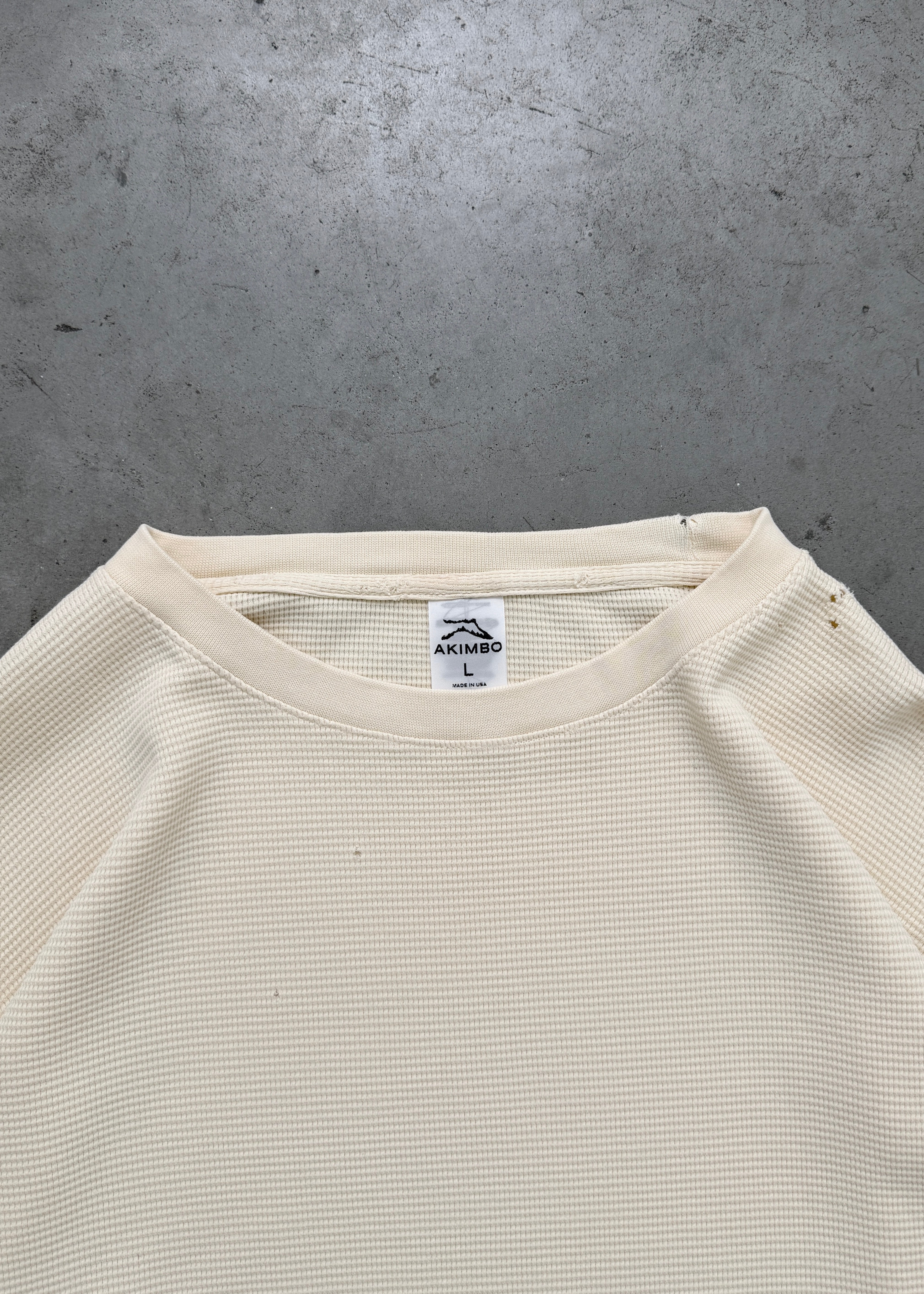 THRASHED THERMAL LONGSLEEVE - NATURAL