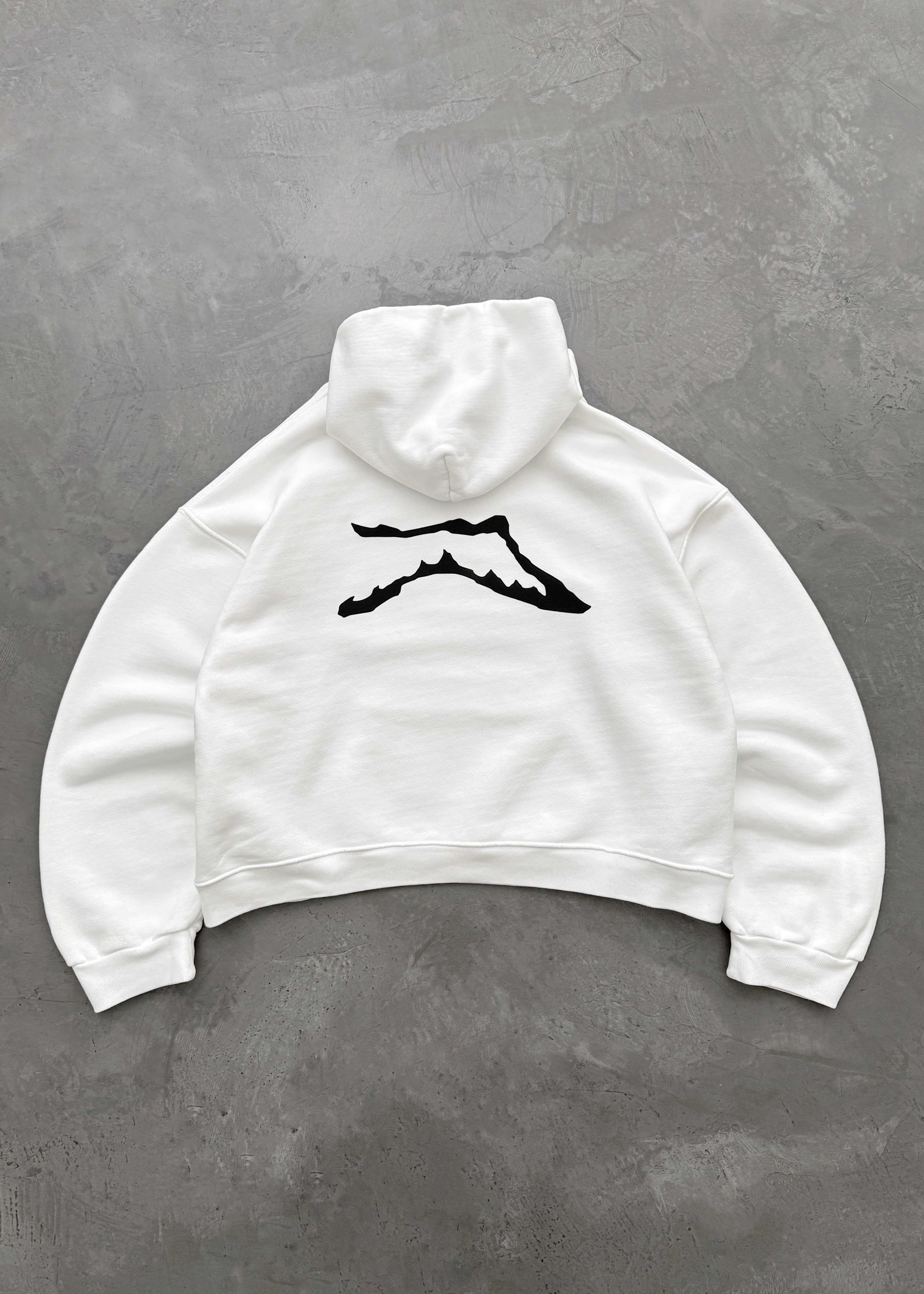 AKIMBO RANGE HOODIE - WHITE
