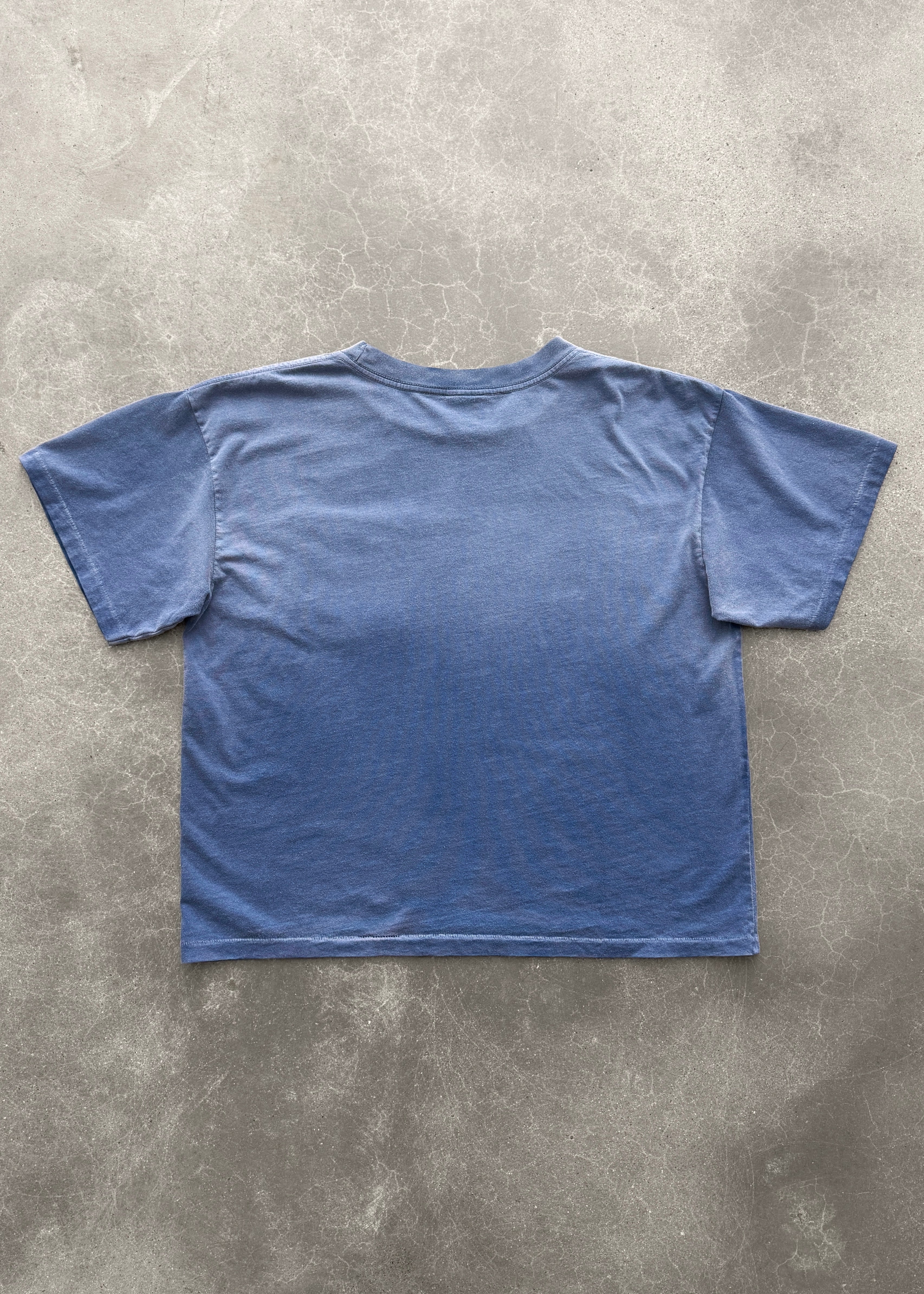 “CHAIN-PEEKER” SINGLE STITCHED POCKET TEE - FADED NAVY