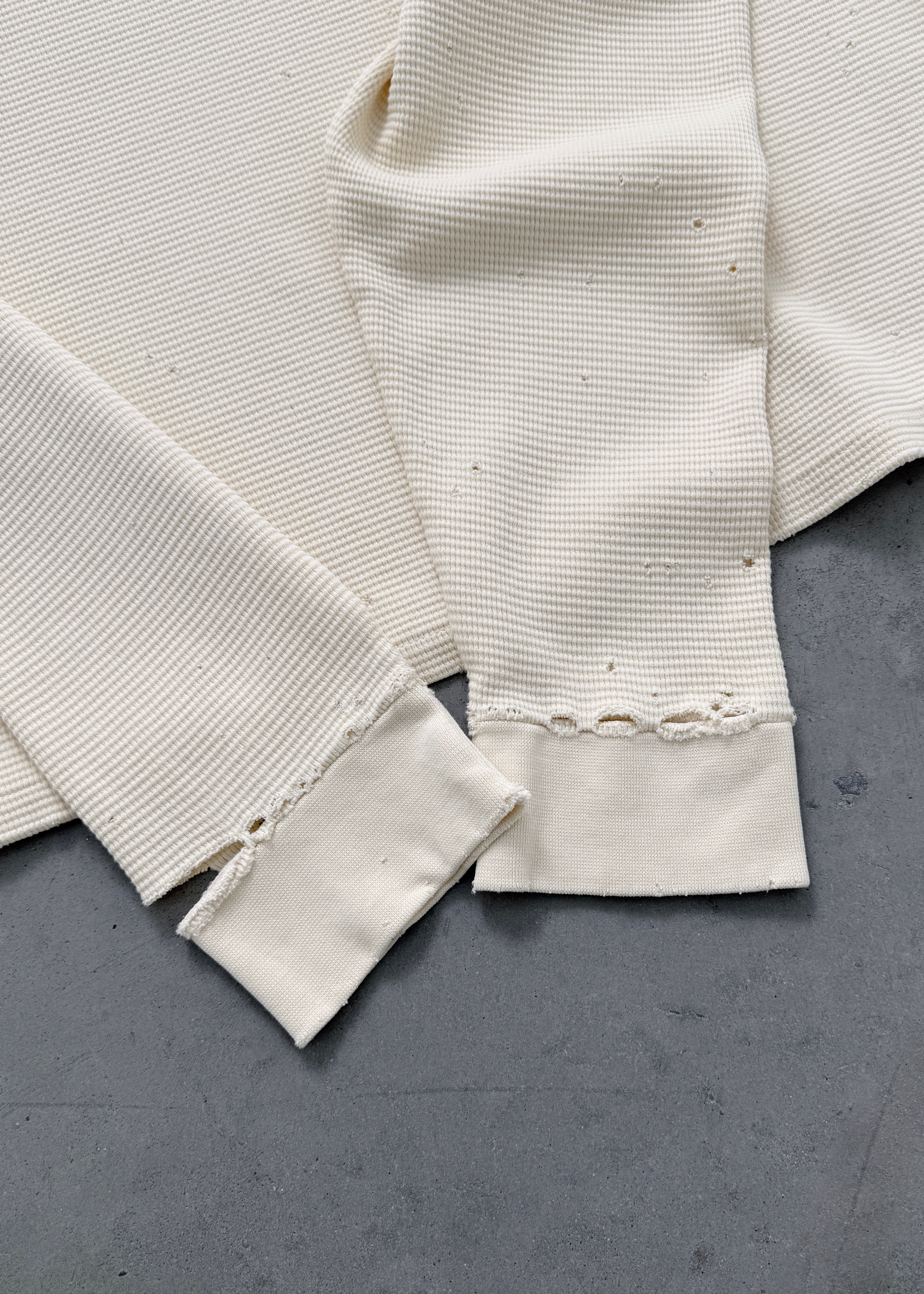 THRASHED THERMAL LONGSLEEVE - NATURAL