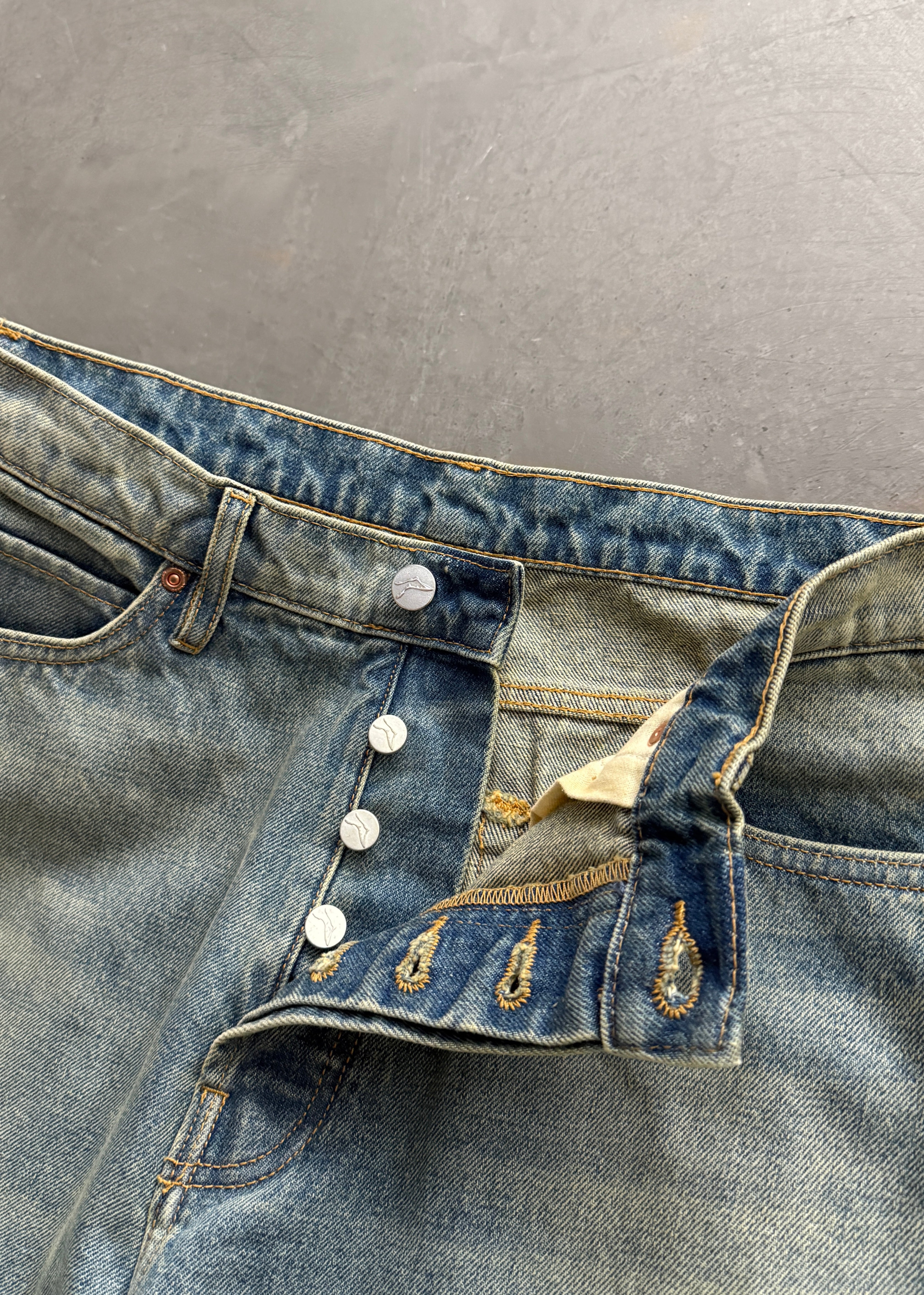 801 BAGGY 5 POCKET JEAN - DUSTY INDIGO