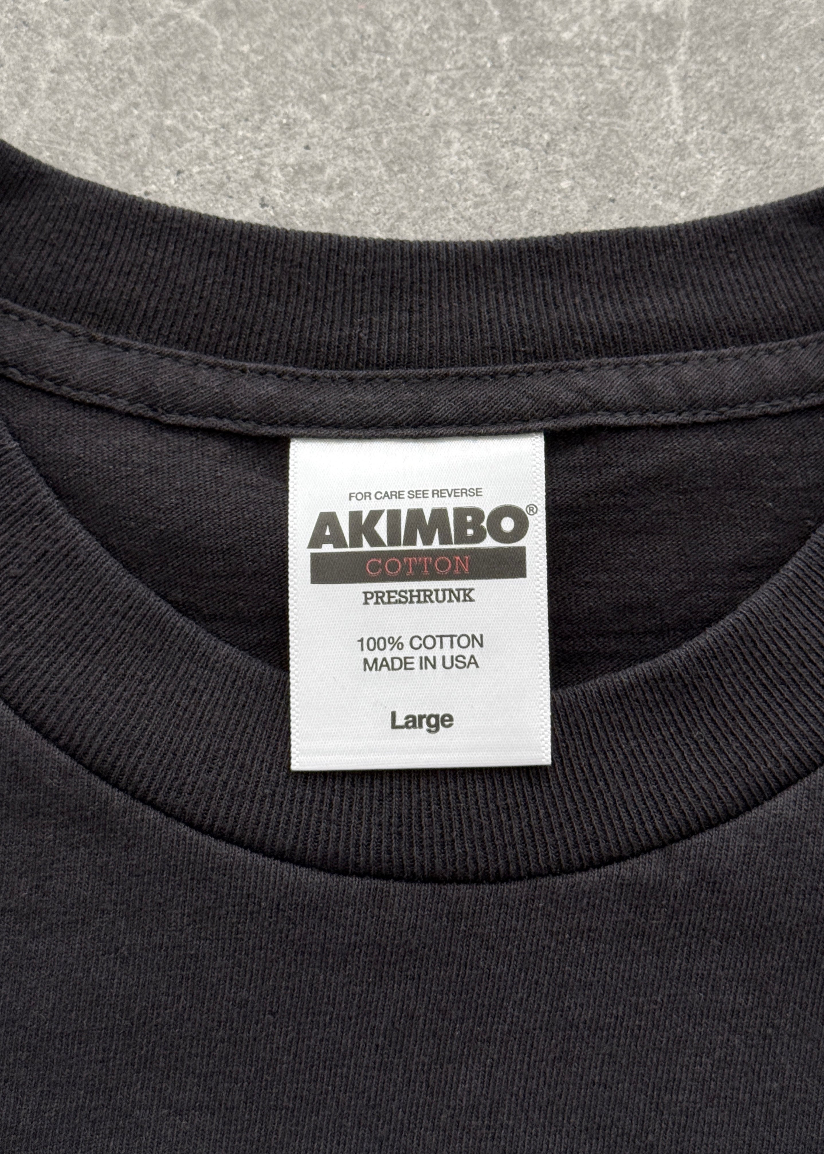THE “1999” BLANK TEE - STONEWASHED BLACK