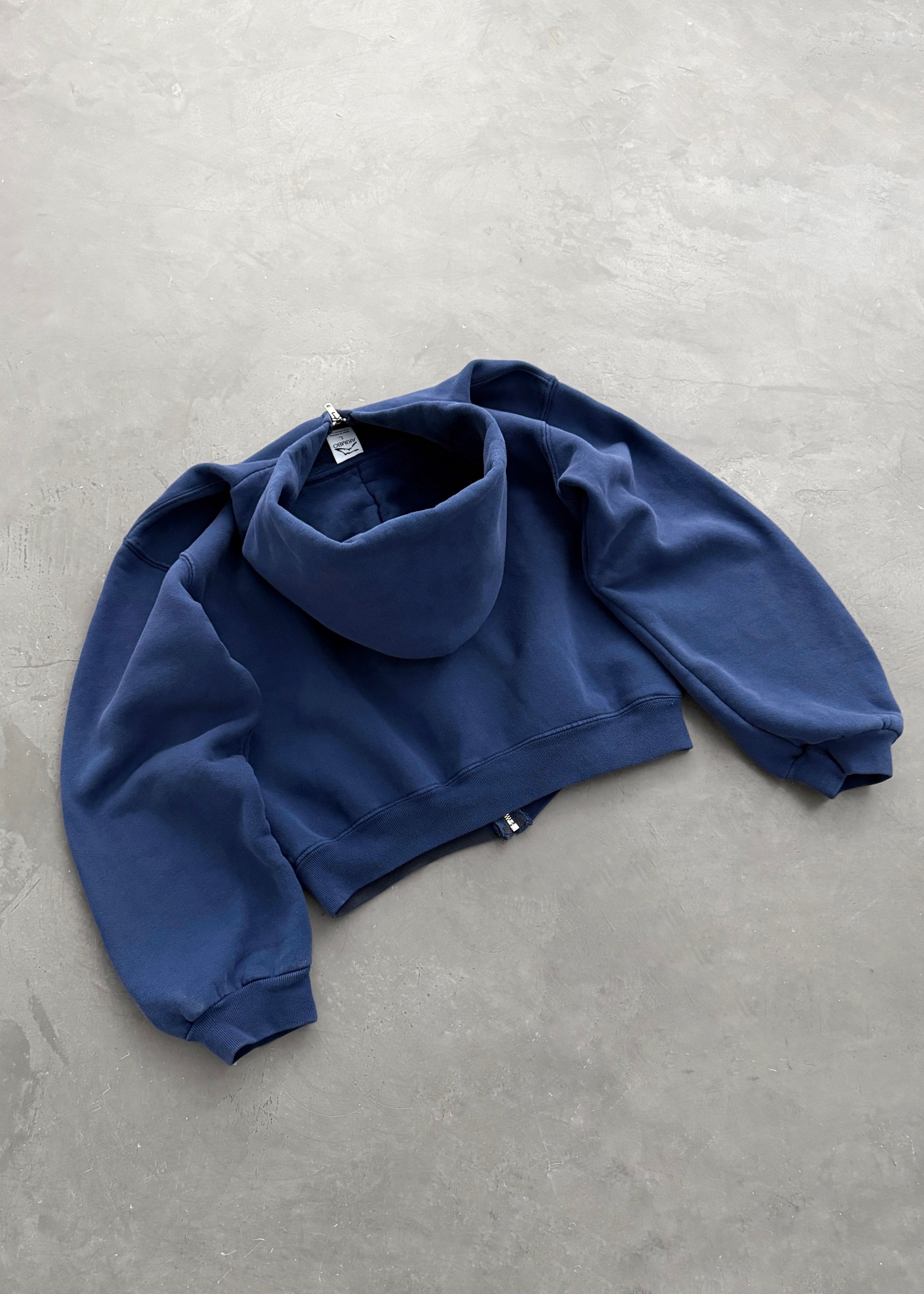 AKIMBO RANGE ZIP-UP HOODIE - FADED NAVY