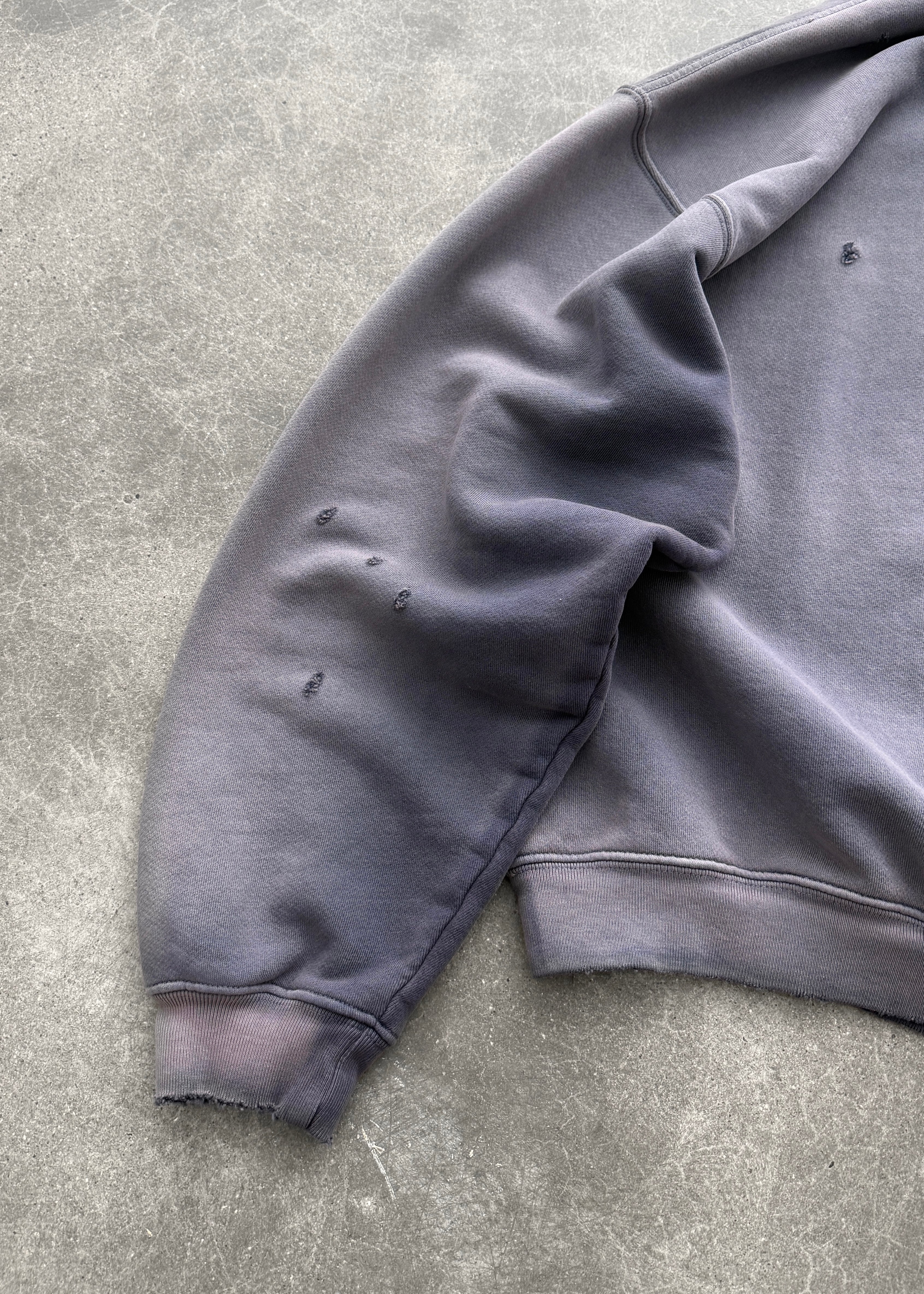 "WATCH-PEEKER" CREWNECK - SUN FADED EGGPLANT