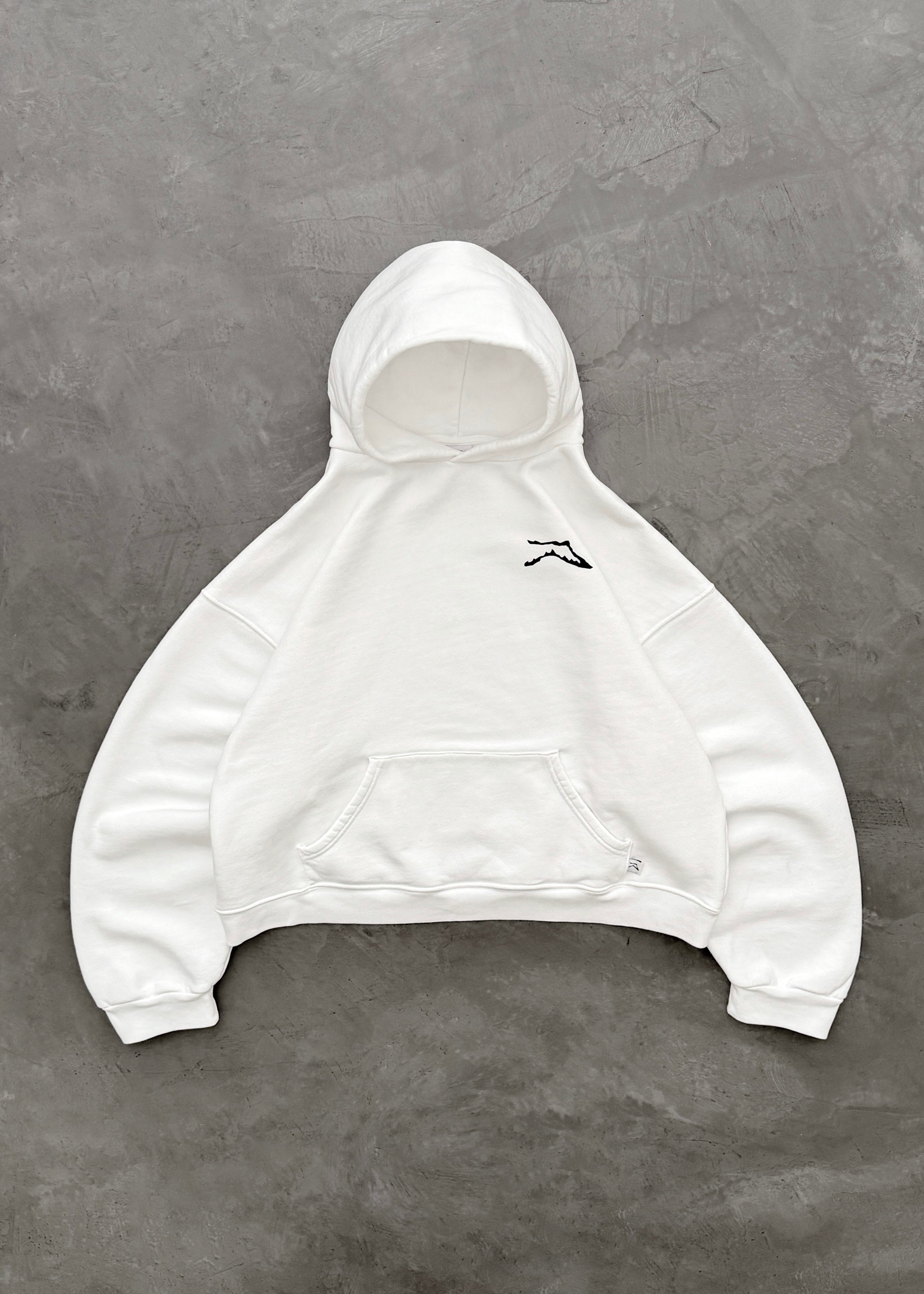 AKIMBO RANGE HOODIE - WHITE
