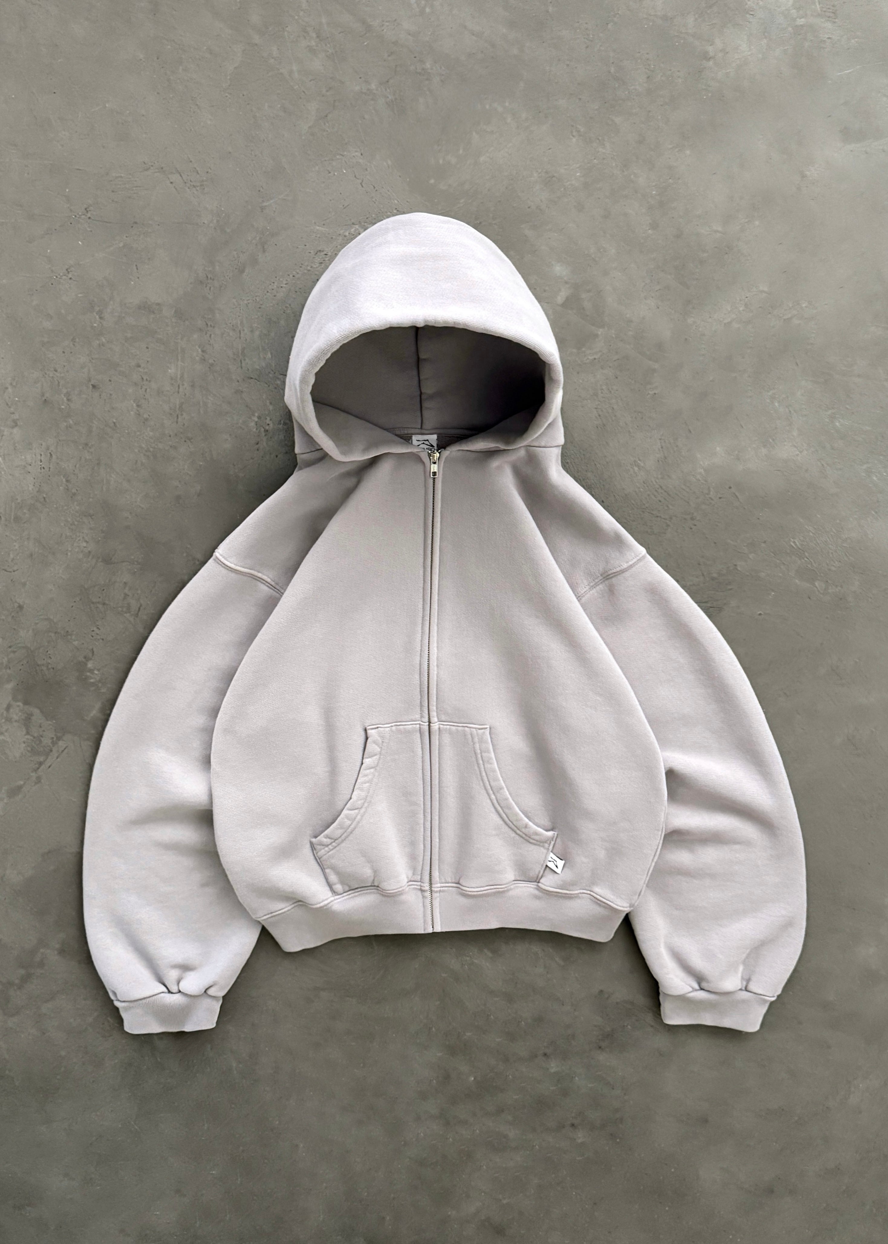 AKIMBO ZIP-UP HOODIE - ALLOY