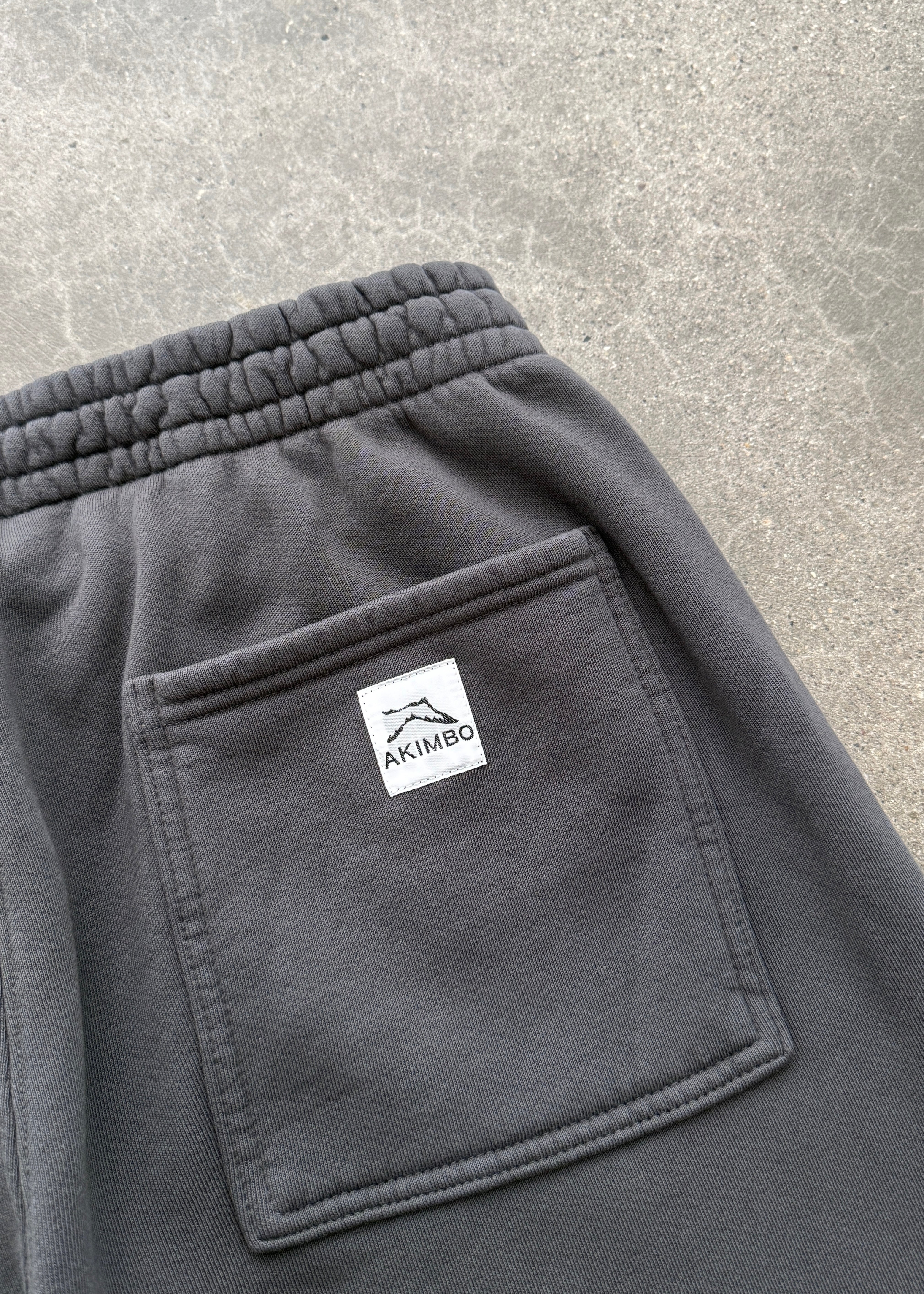STRAIGHT-LEG SWEATPANTS - CHARCOAL