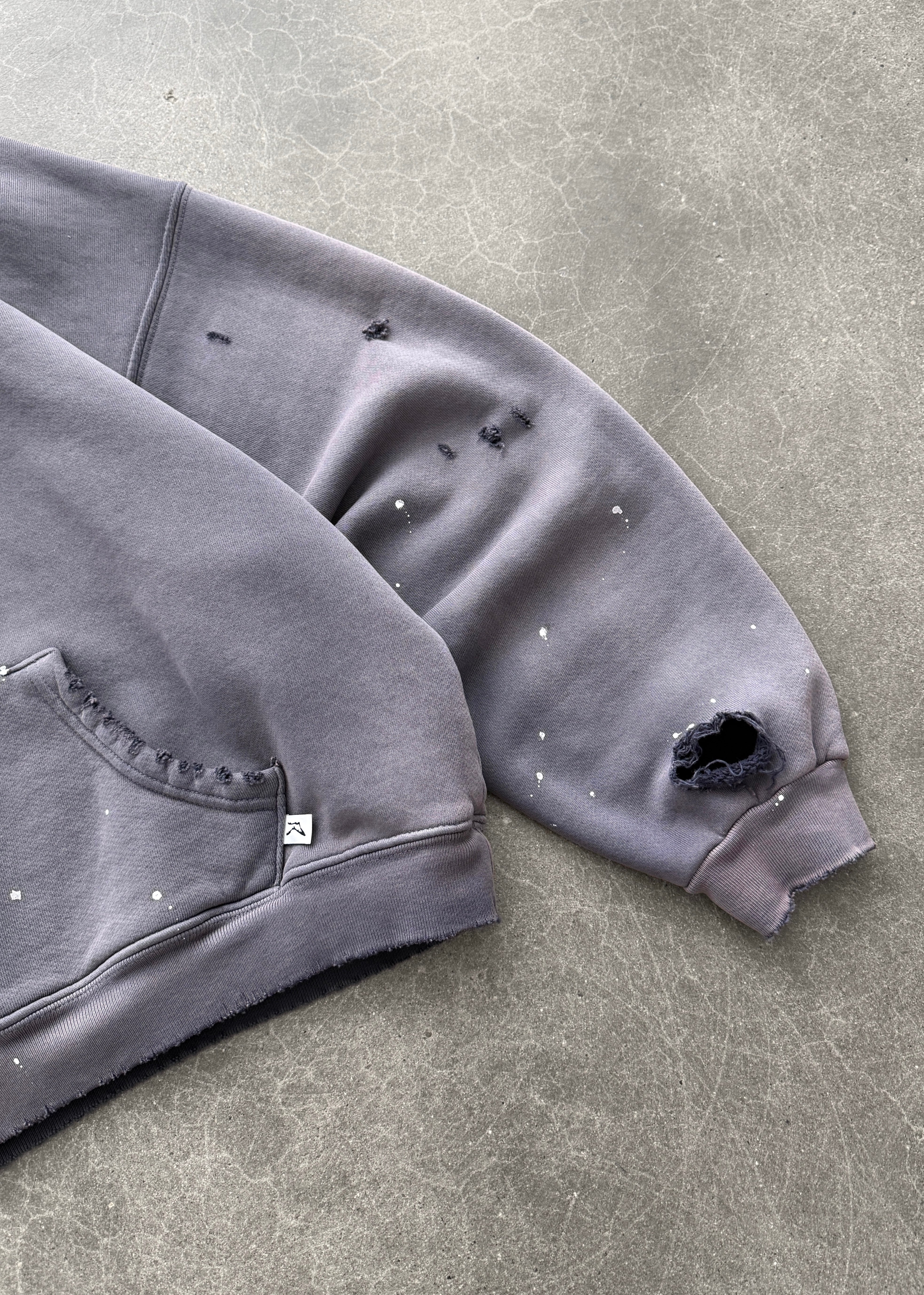 "WATCH-PEEKER" HOODIE - SUN FADED EGGPLANT