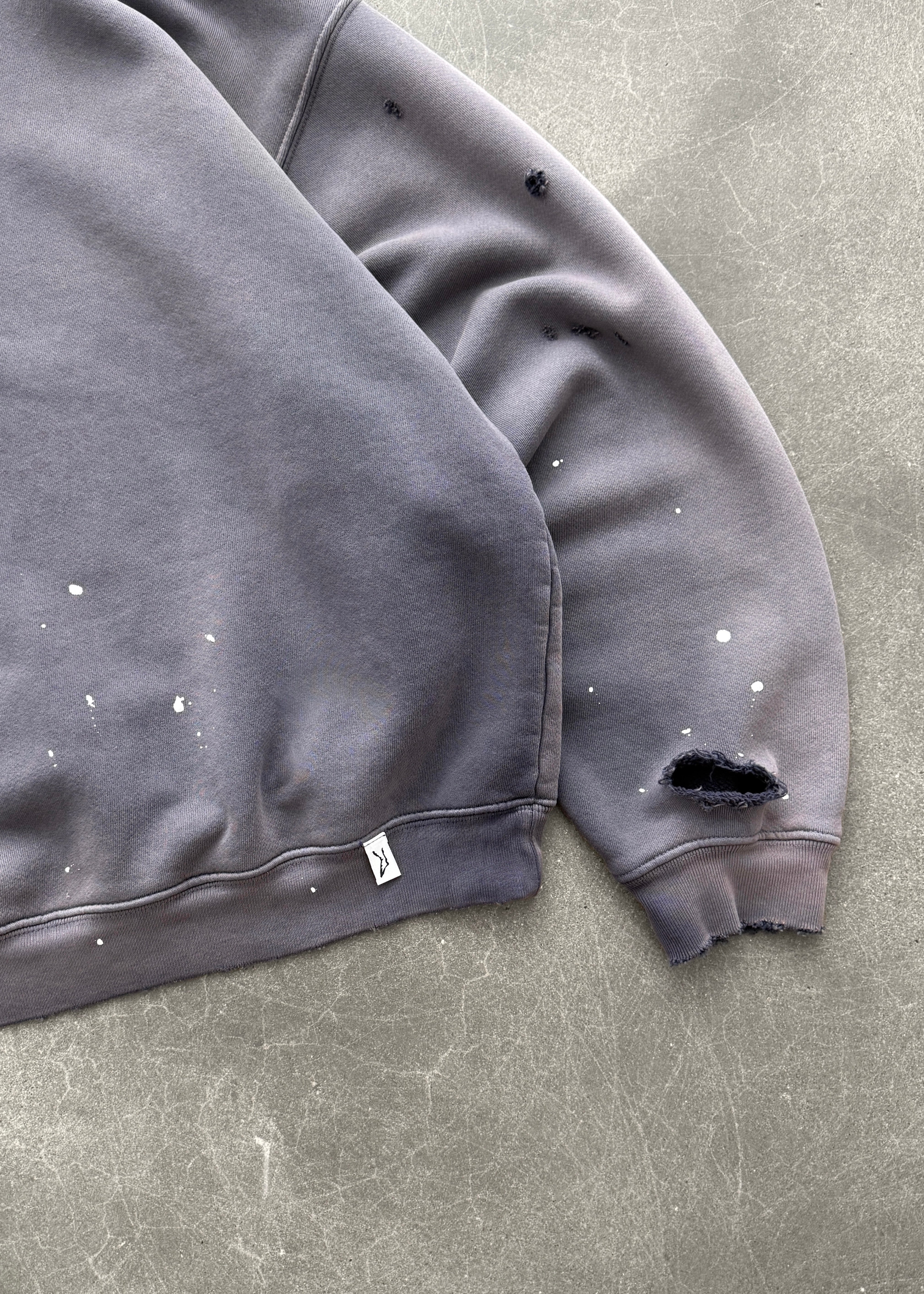"WATCH-PEEKER" CREWNECK - SUN FADED EGGPLANT