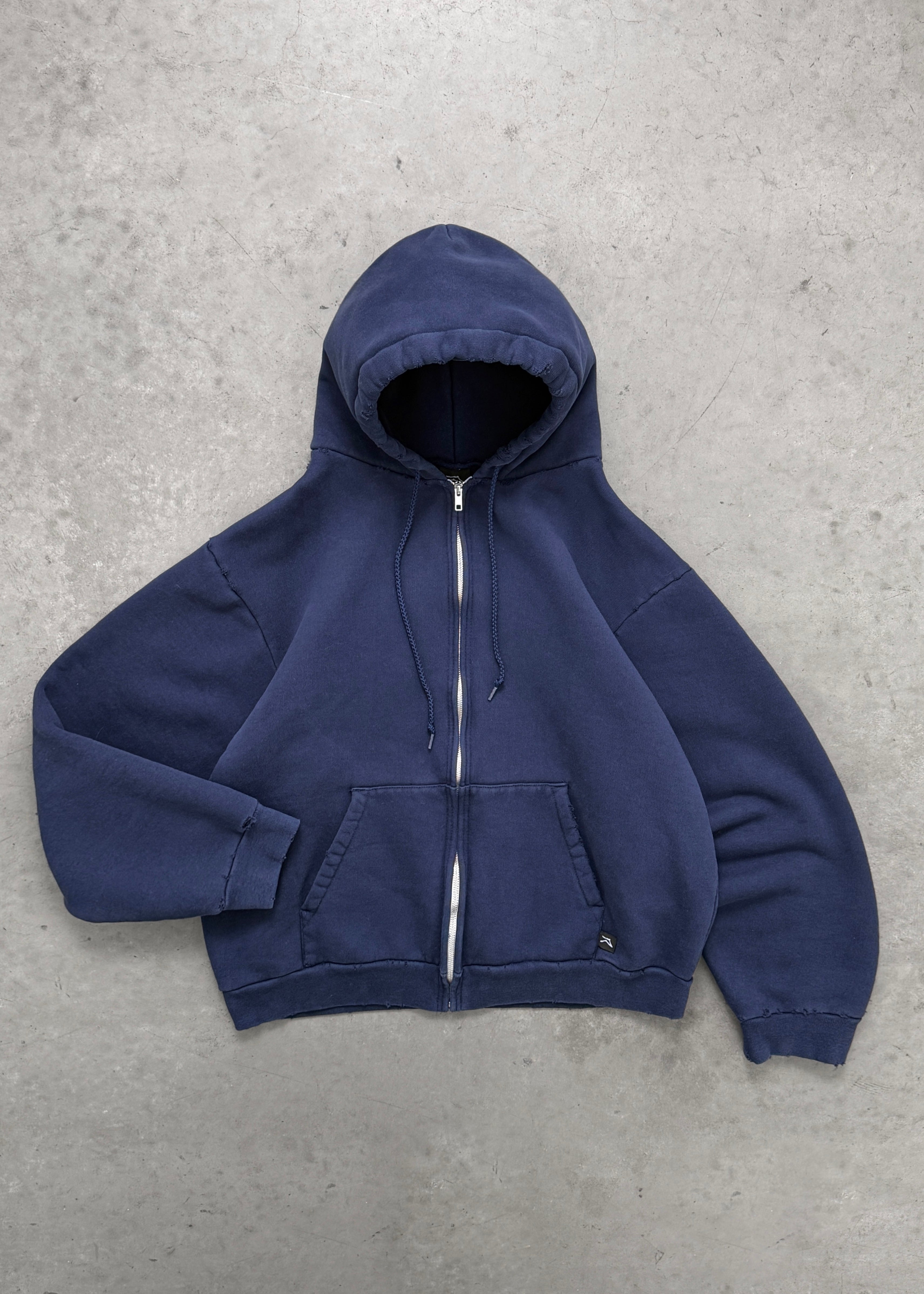 DISTRESSED PRO WORK ZIP UP - NAVY