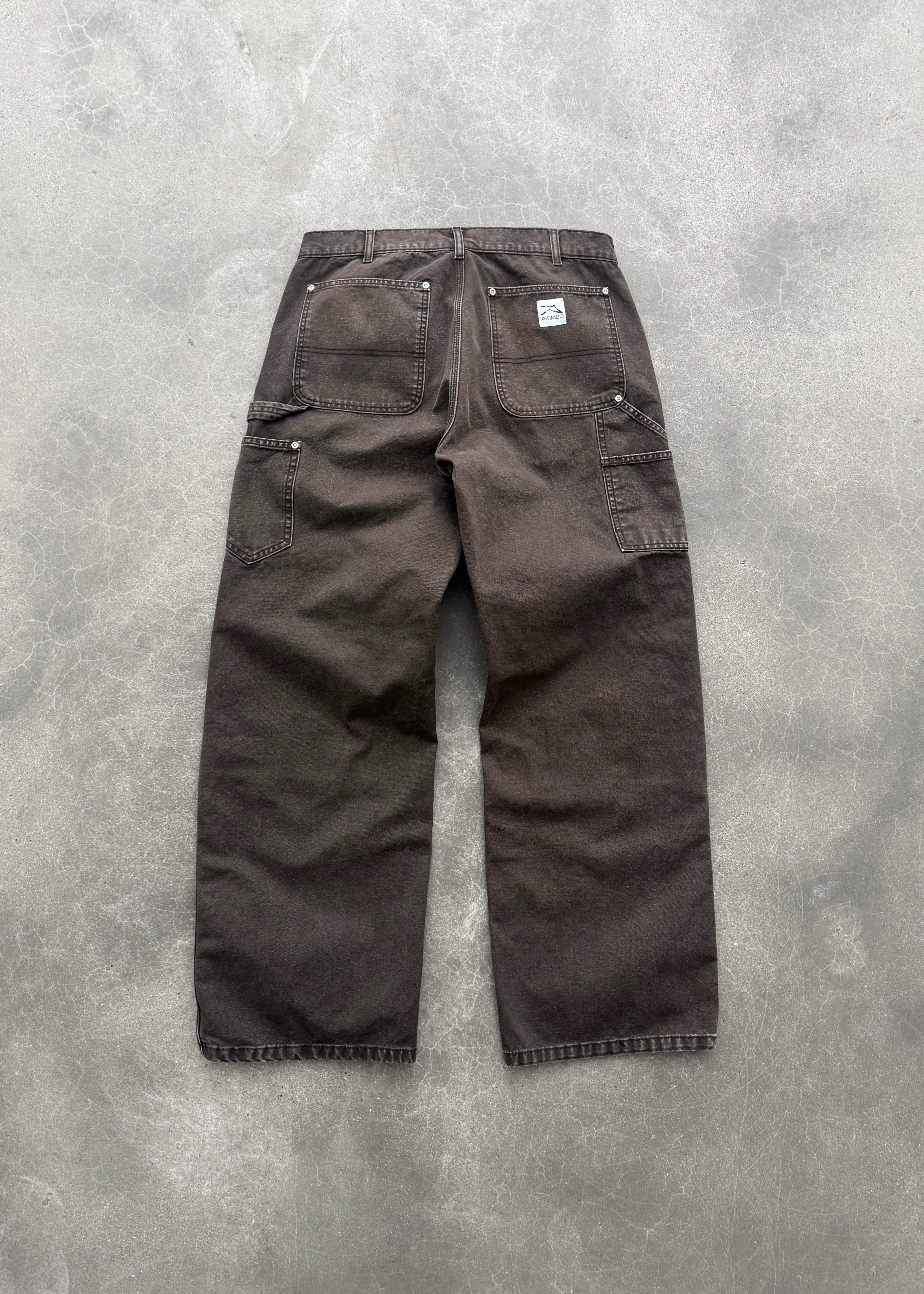 CANVAS DOUBLE KNEE - DARK BROWN
