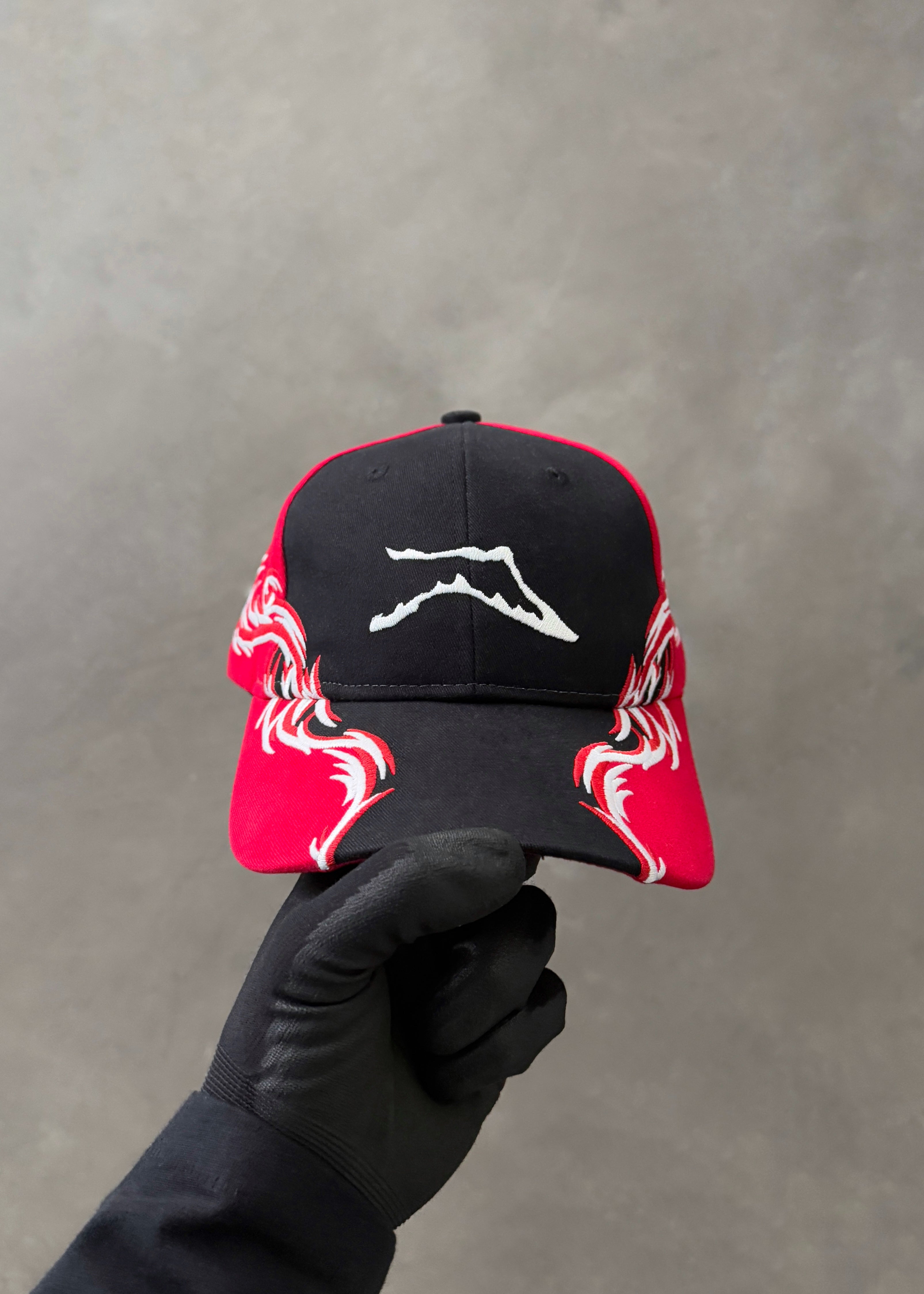 AKIMBO RANGE FLAME RACING CAP - RED