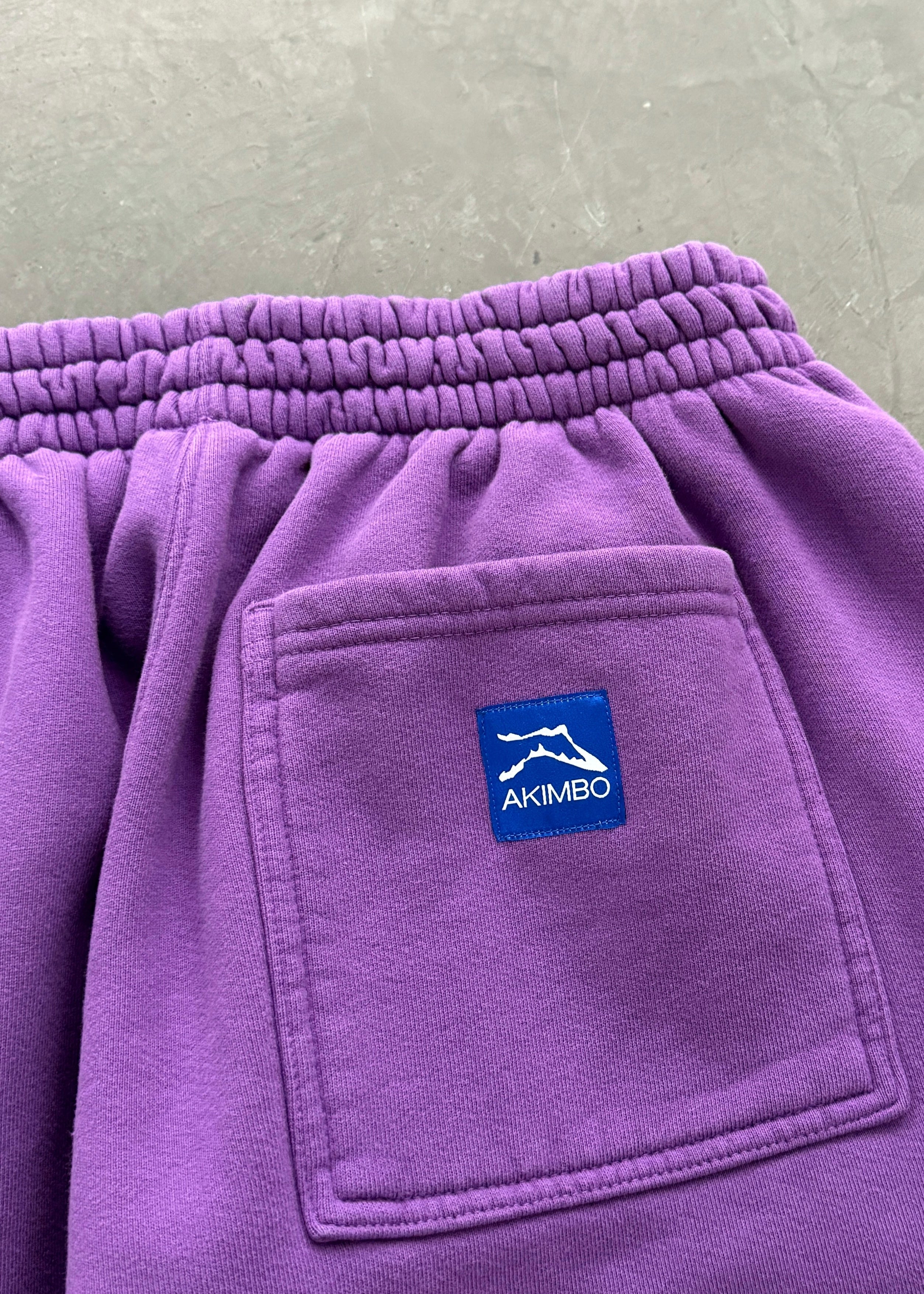 AKIMBO STRAIGHT-LEG SWEATPANTS - PLUM