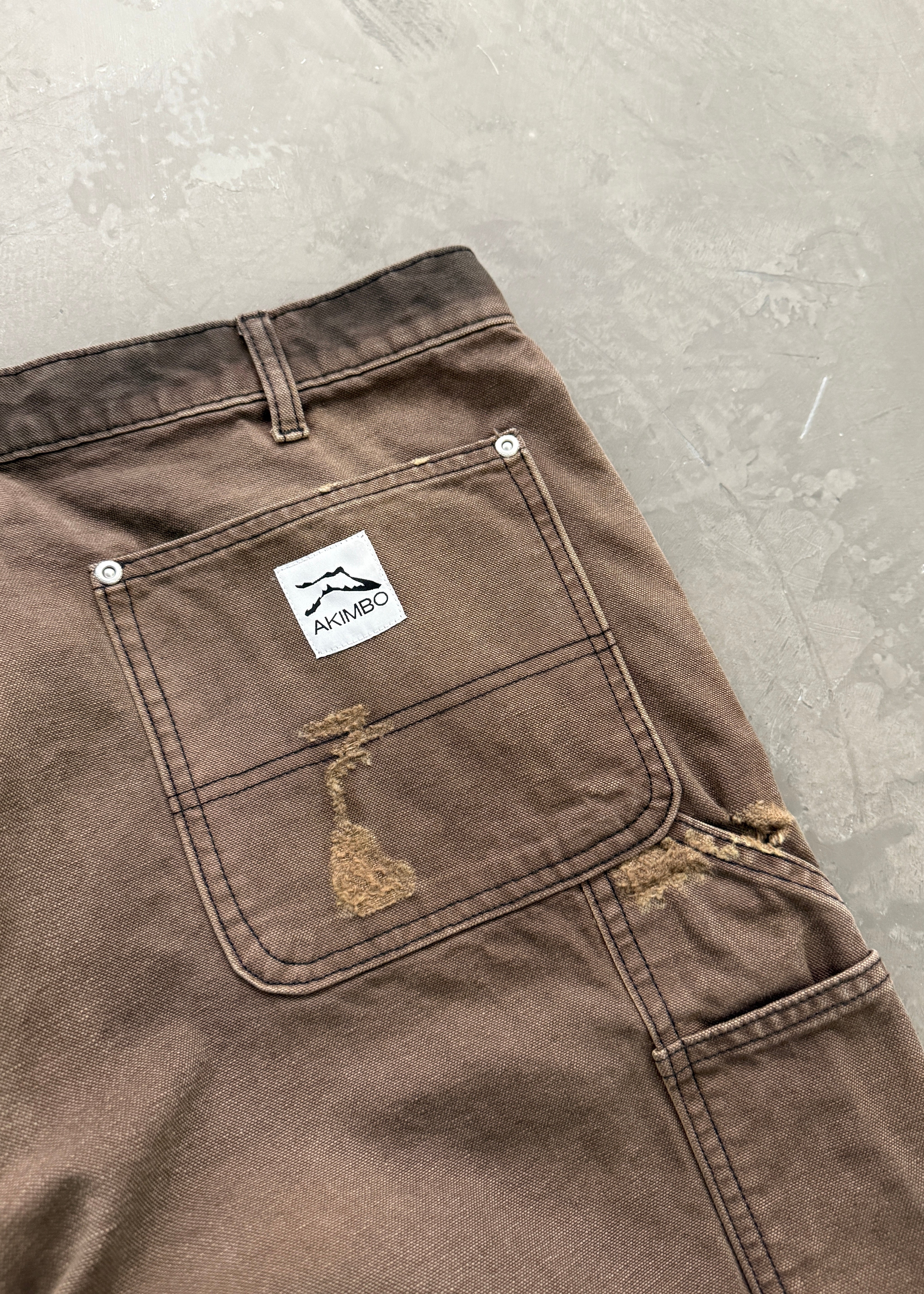 AKIMBO CANVAS DOUBLE KNEES - CHOCOLATE