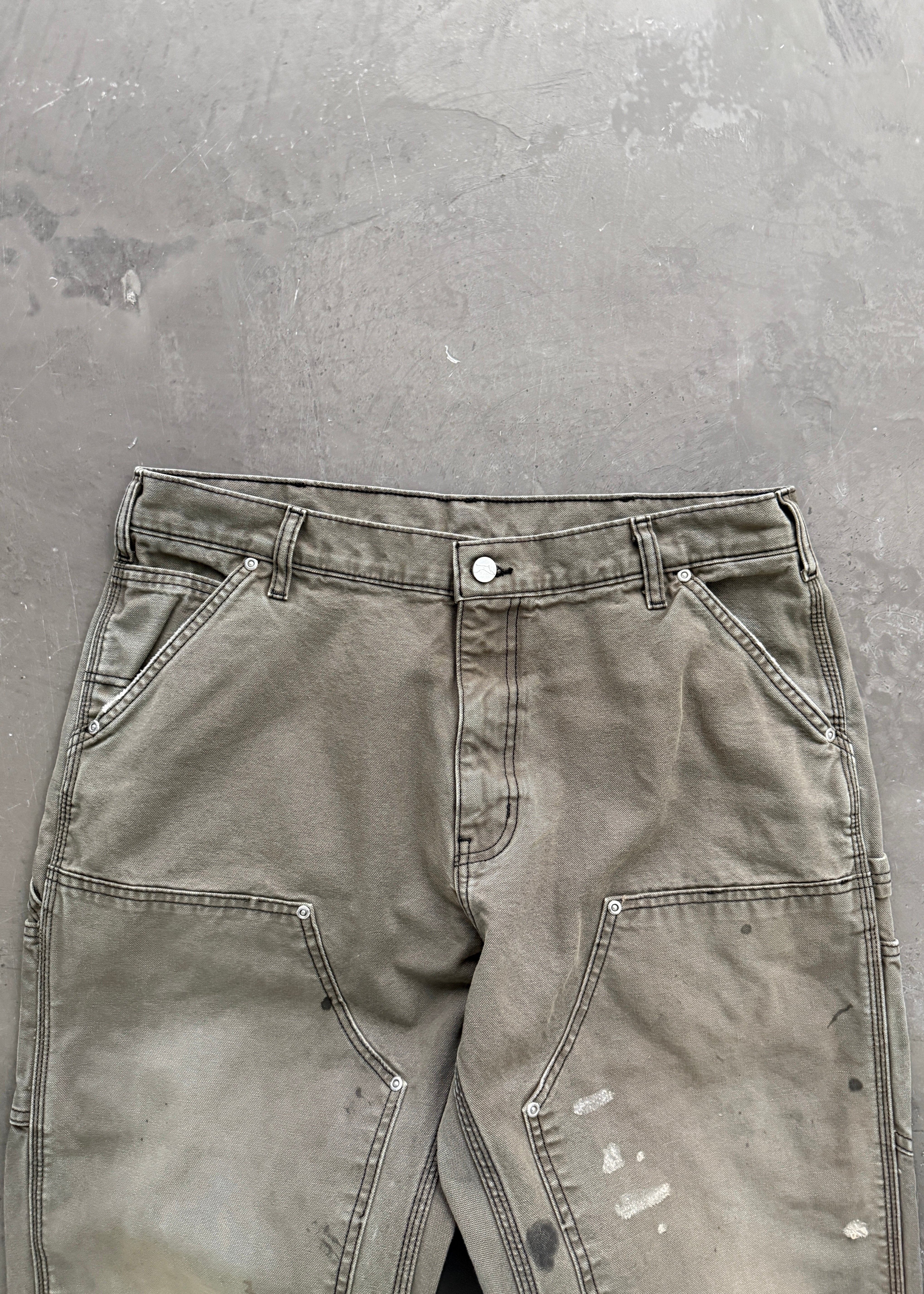 AKIMBO CANVAS DOUBLE KNEES - DIRTY OLIVE