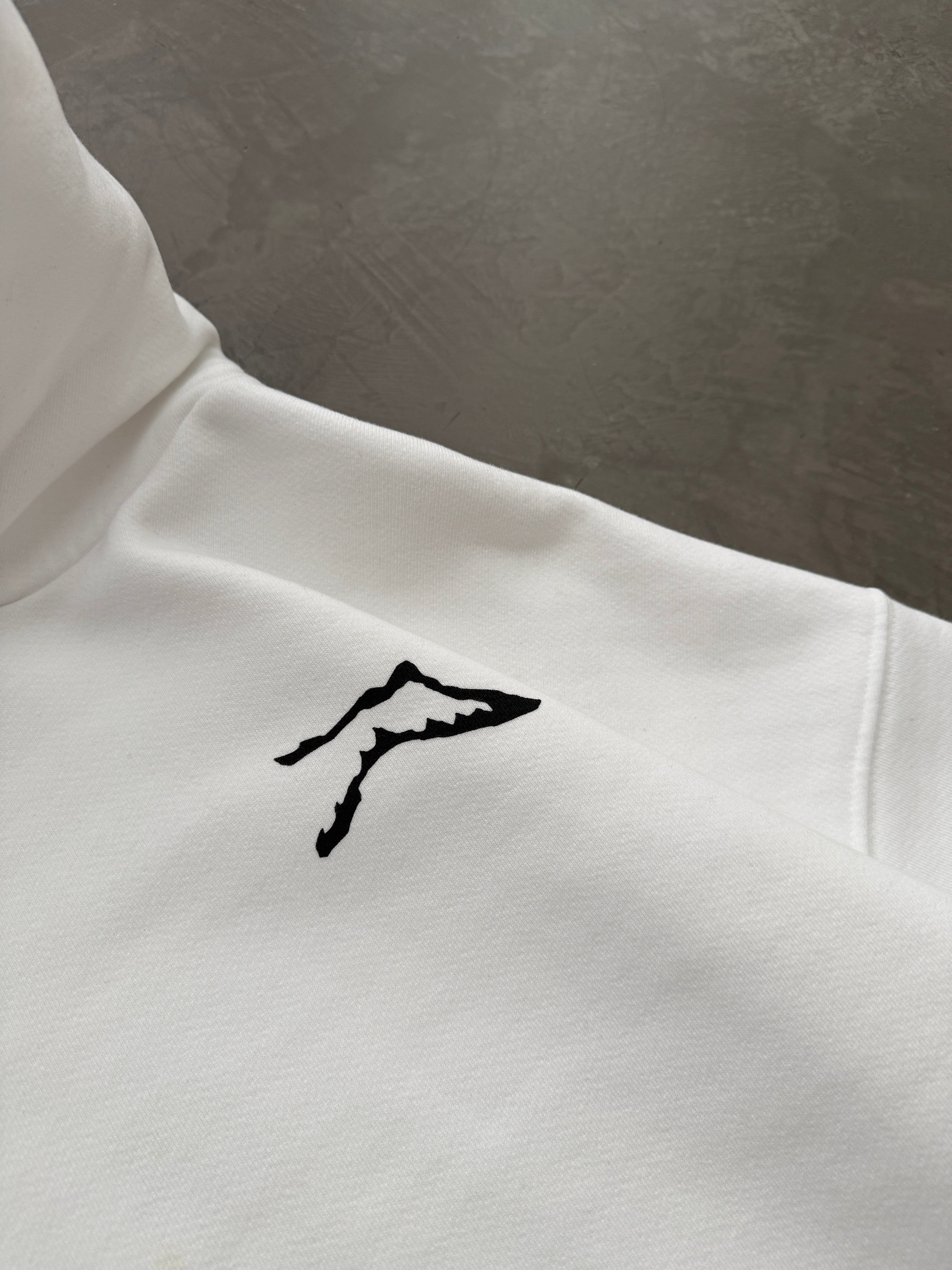 AKIMBO RANGE HOODIE - WHITE