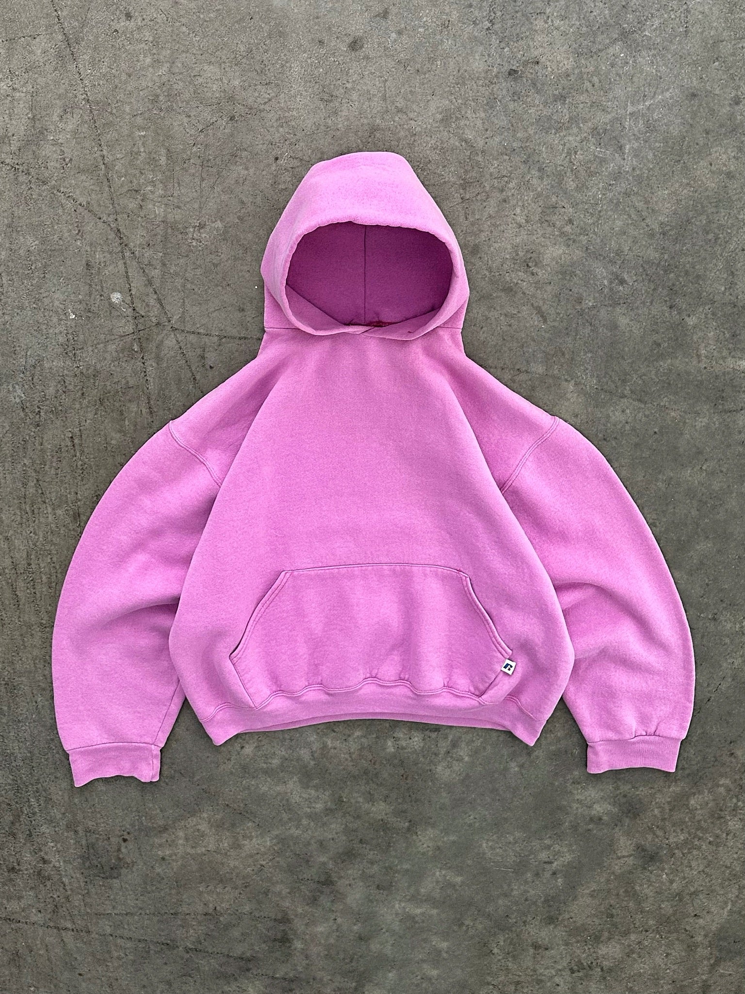 FADED PINK RUSSELL HOODIE - 1990S – AKIMBO CLUB