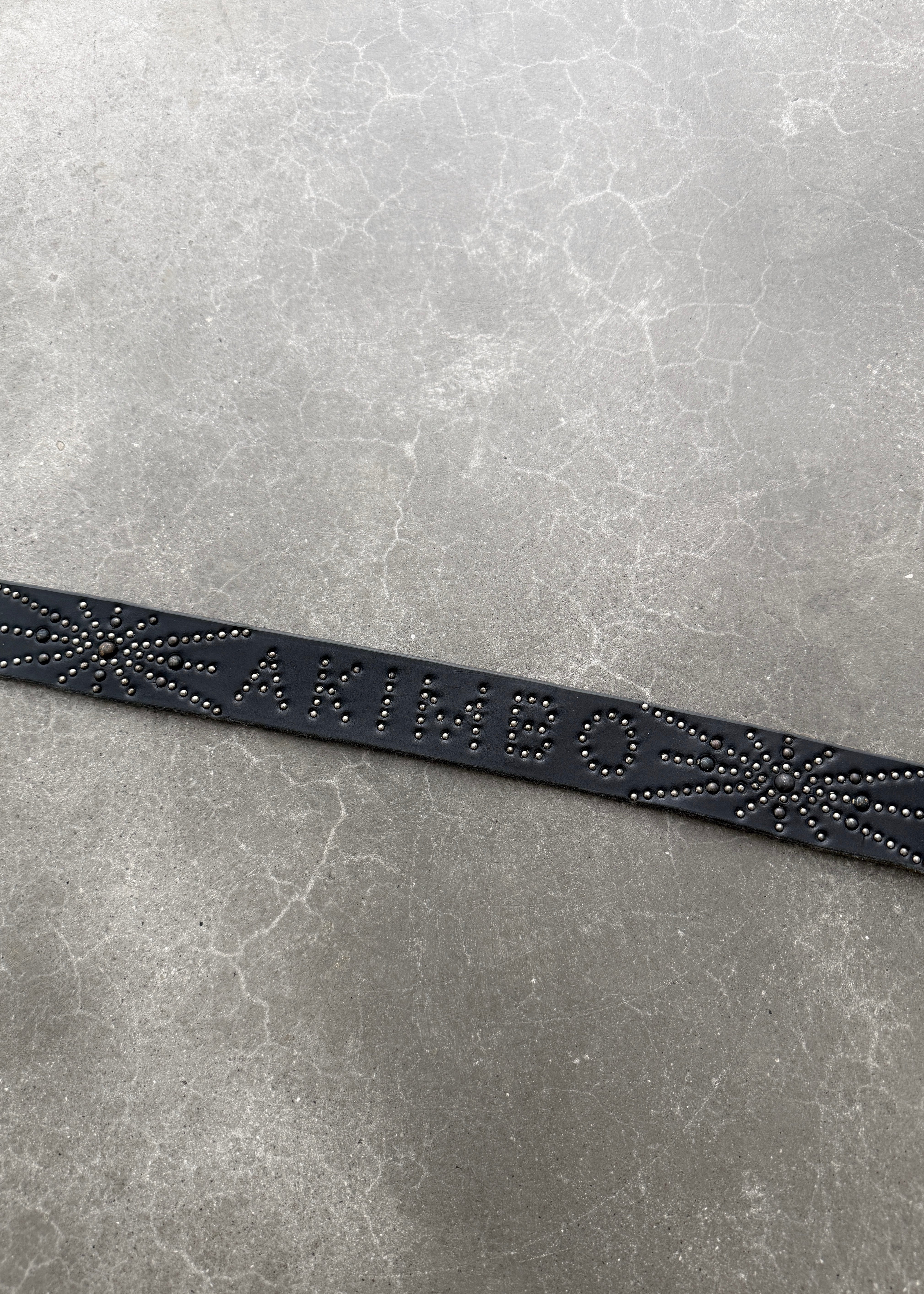 LEATHER STUDDED BELT