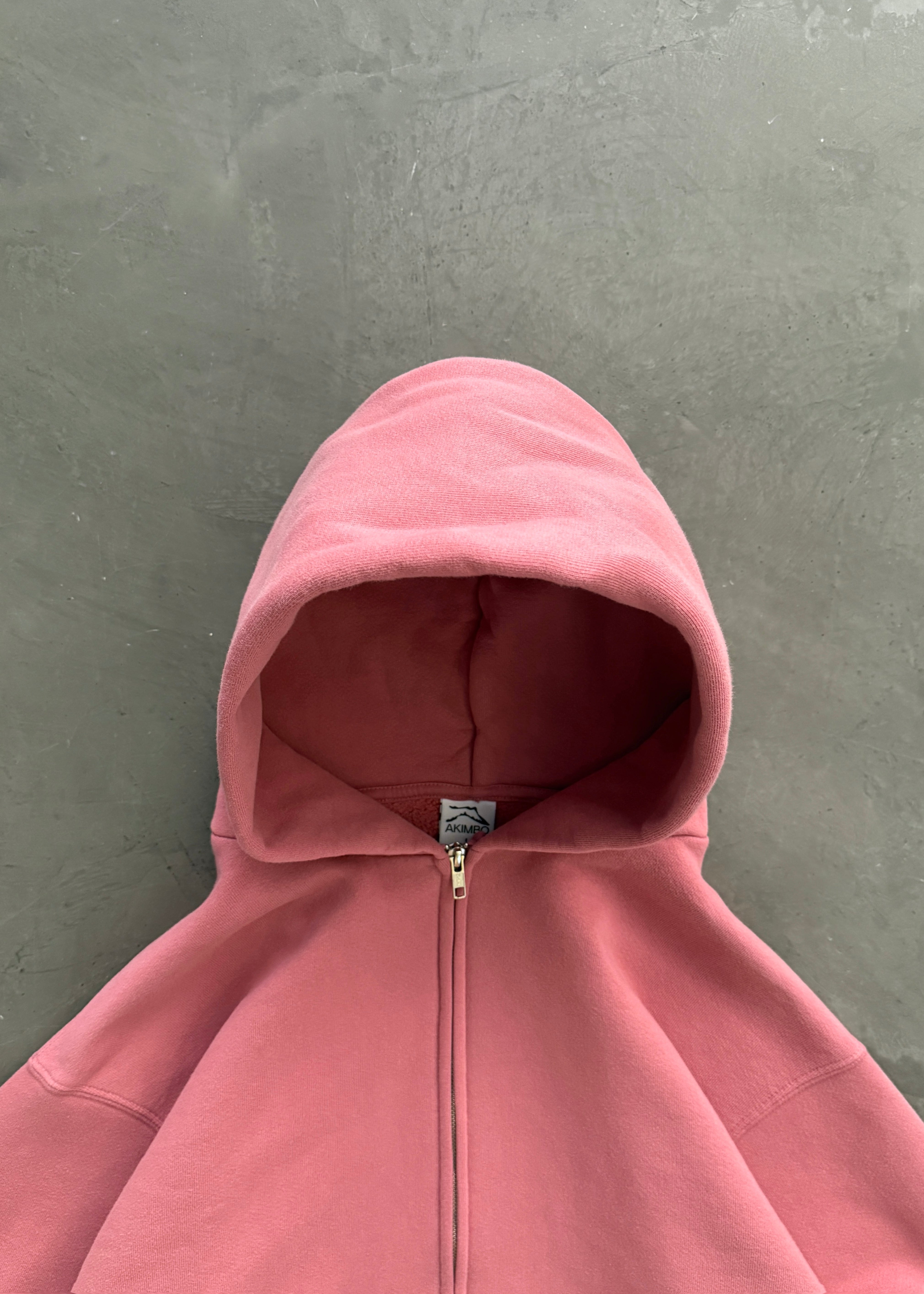 AKIMBO ZIP-UP HOODIE - DUSTY ROSE