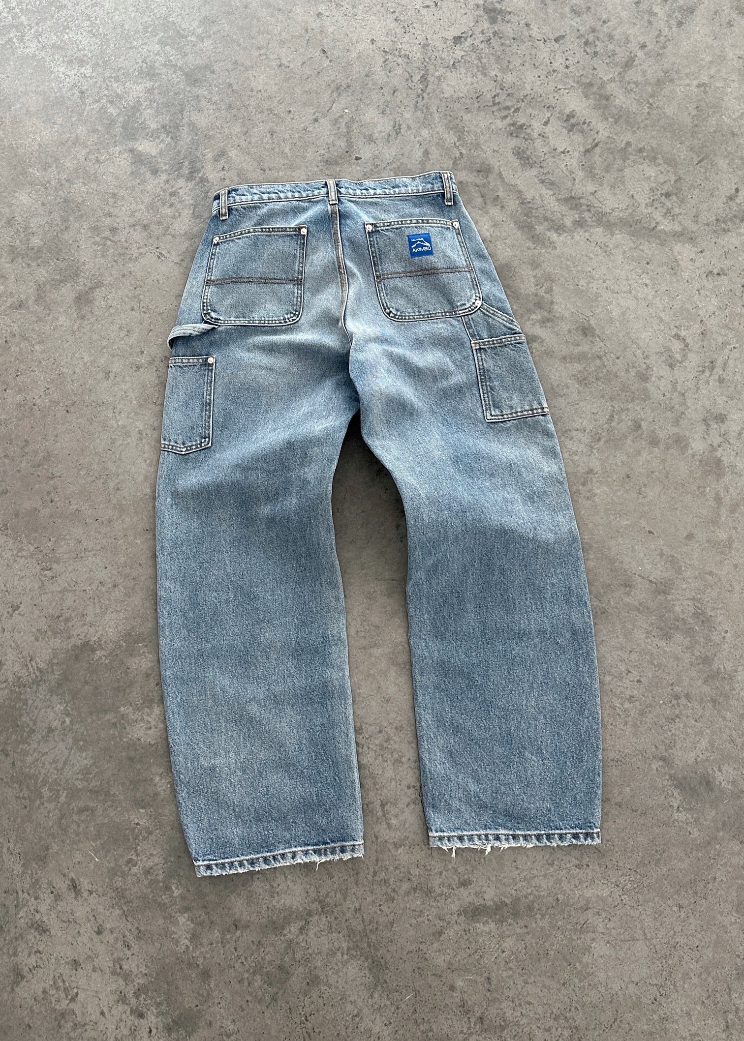 AKIMBO DOUBLE KNEES - DENIM – AKIMBO CLUB