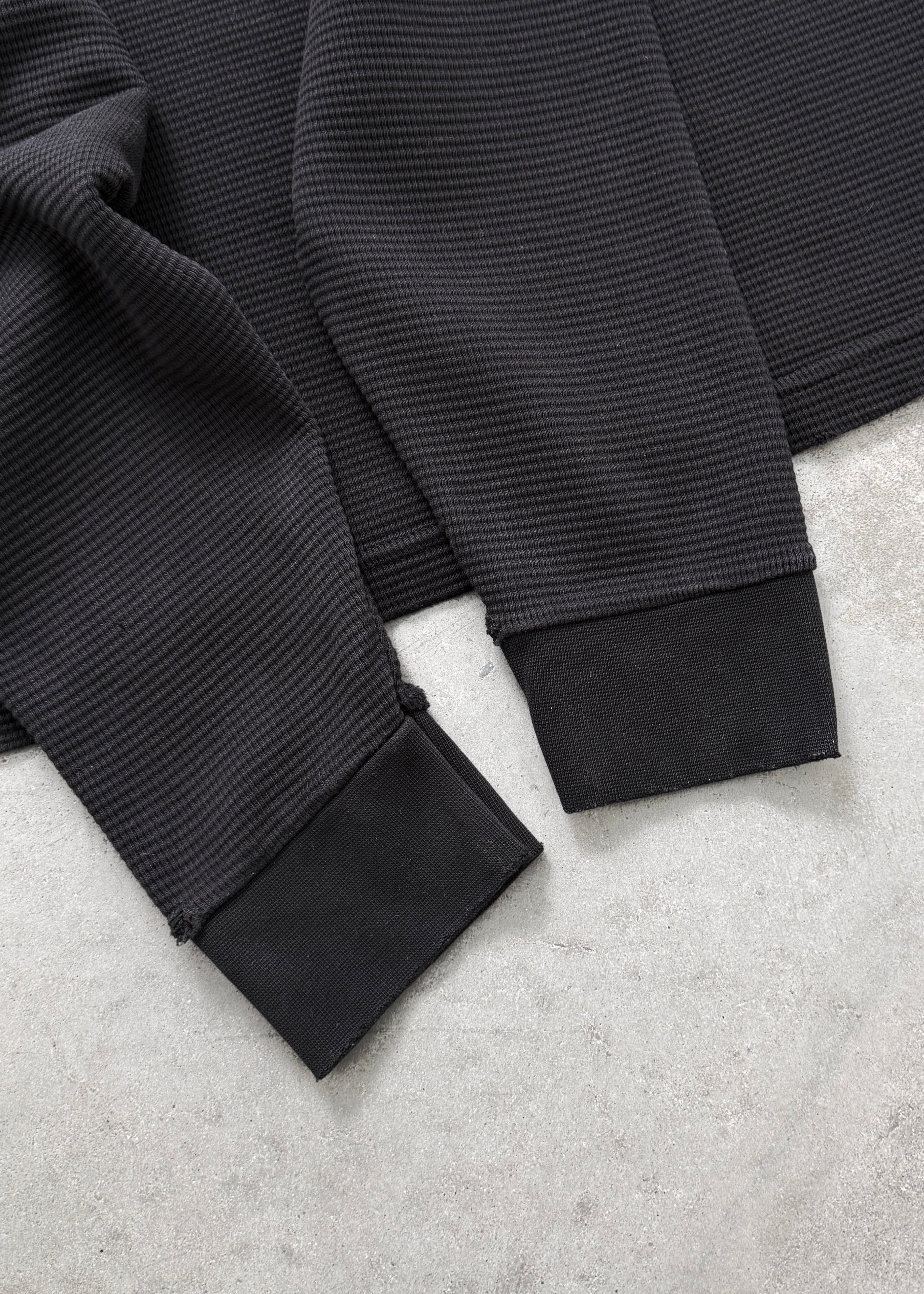 STONEWASHED THERMAL LONGSLEEVE - BLACK