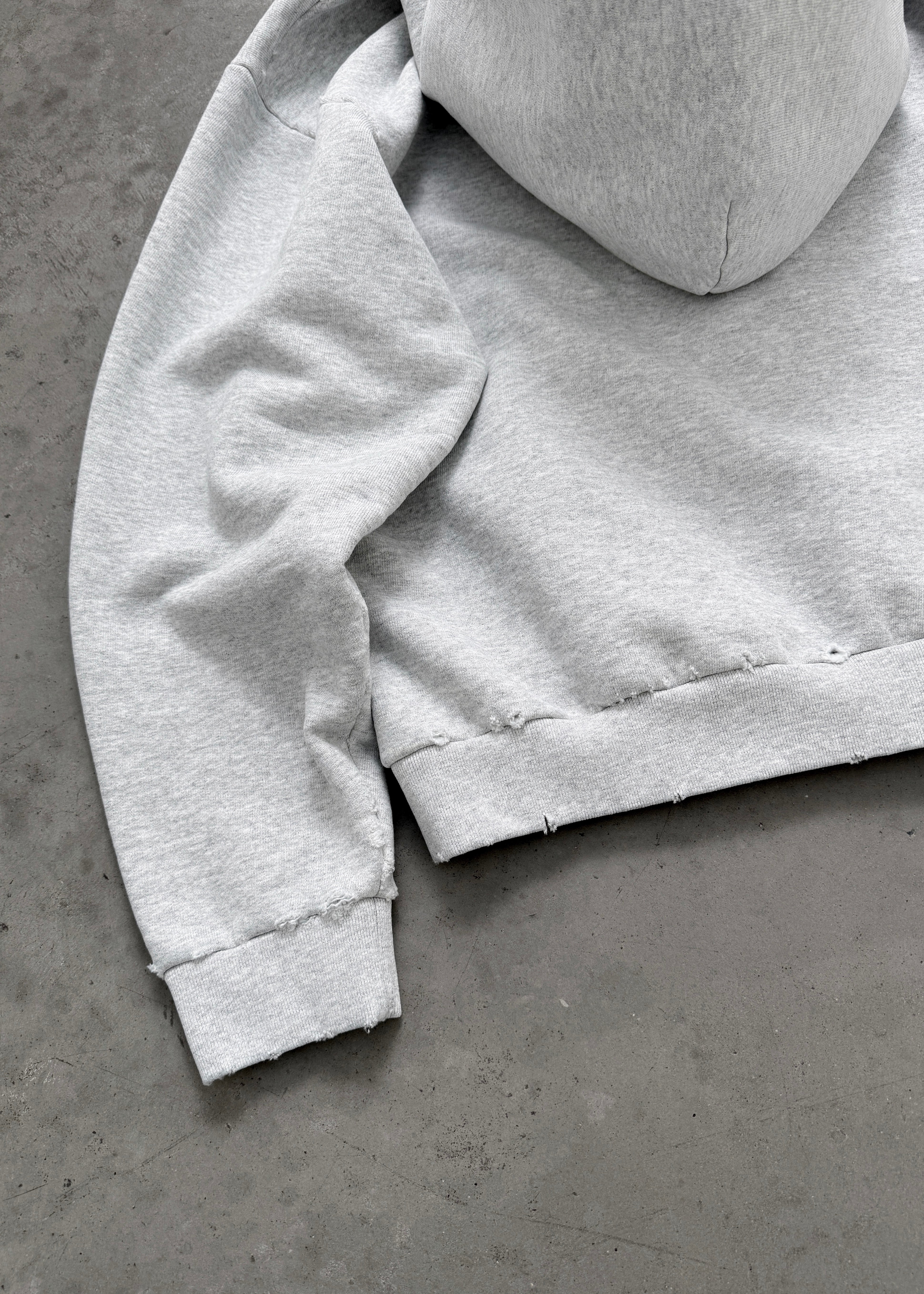 DISTRESSED PRO WORK ZIP UP - HEATHER GREY