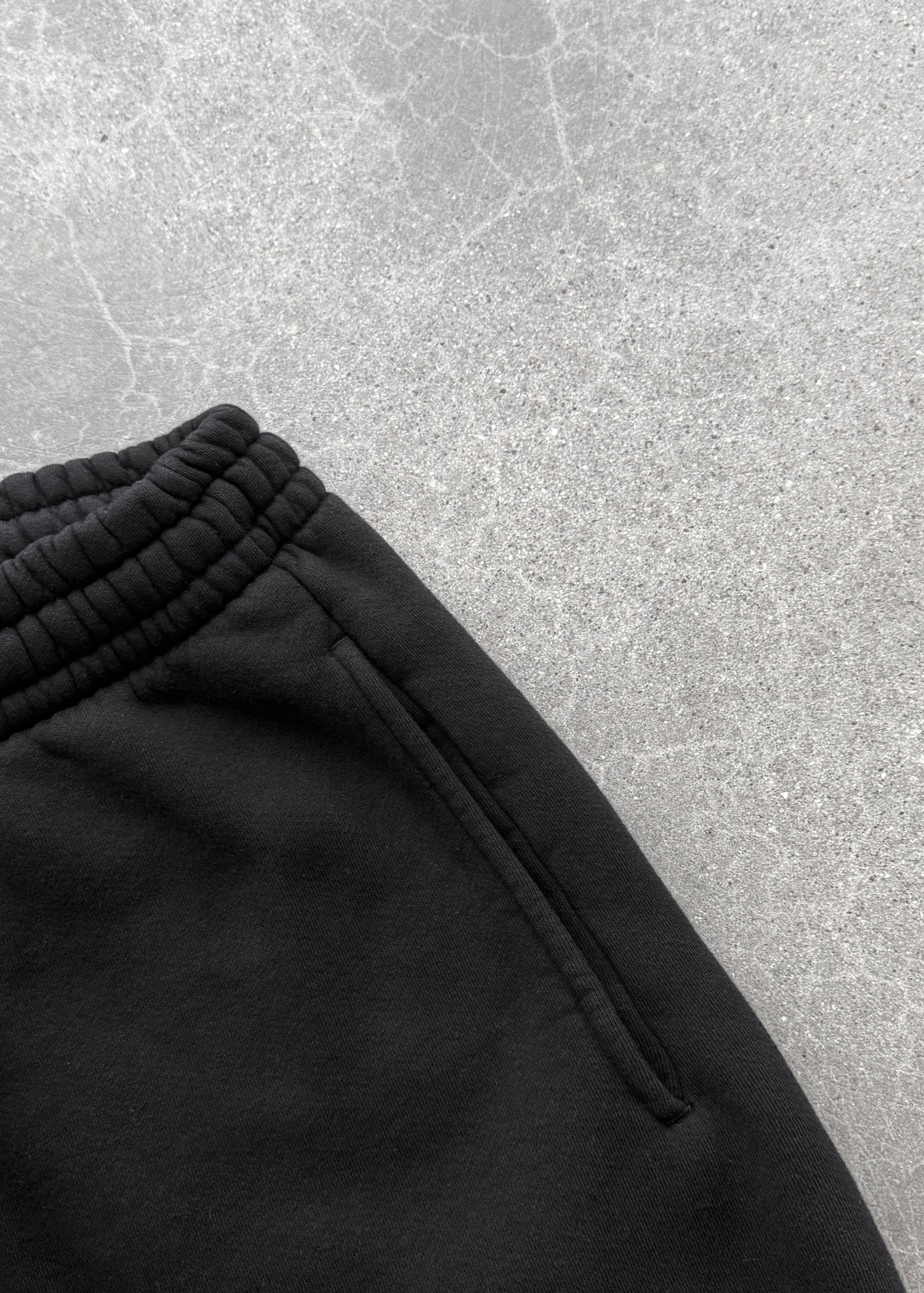 STRAIGHT-LEG SWEATPANTS - BLACK