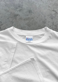 “CHAIN-PEEKER” SINGLE STITCHED TEE - WHITE