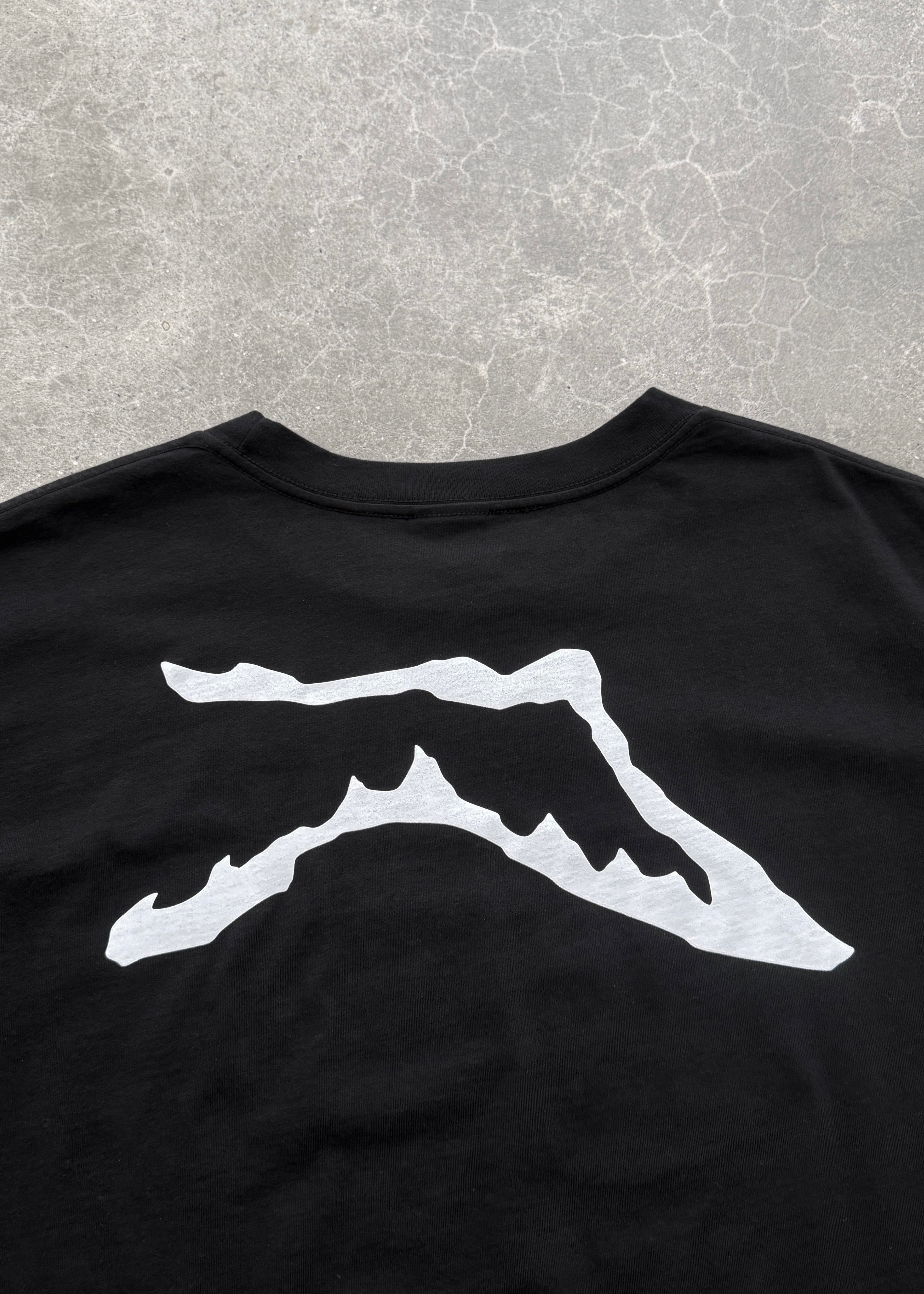 "CHAIN-PEEKER” MID-WEIGHT RANGE TEE - BLACK