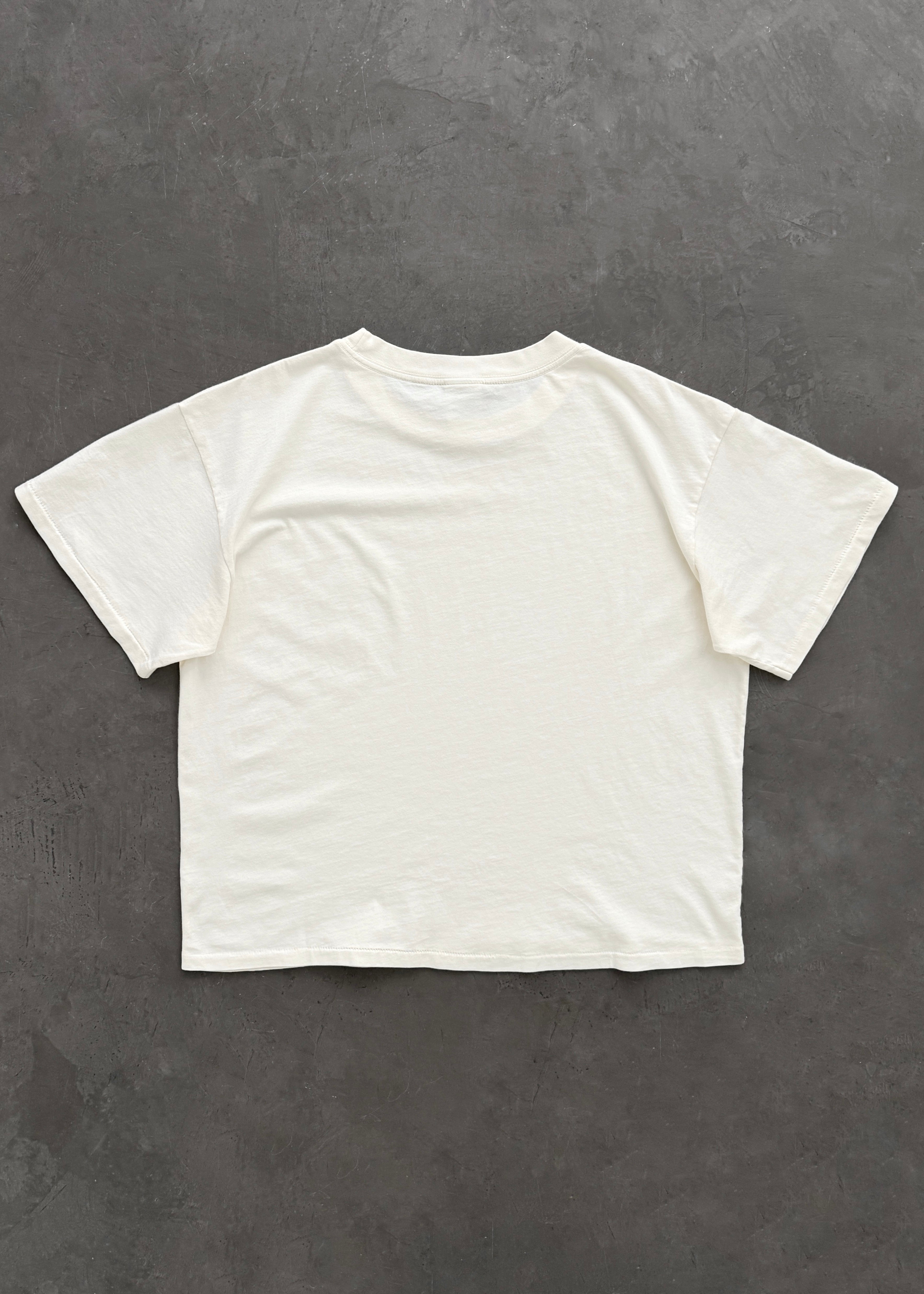 “CHAIN-PEEKER” MID-WEIGHT TEE - CREAM