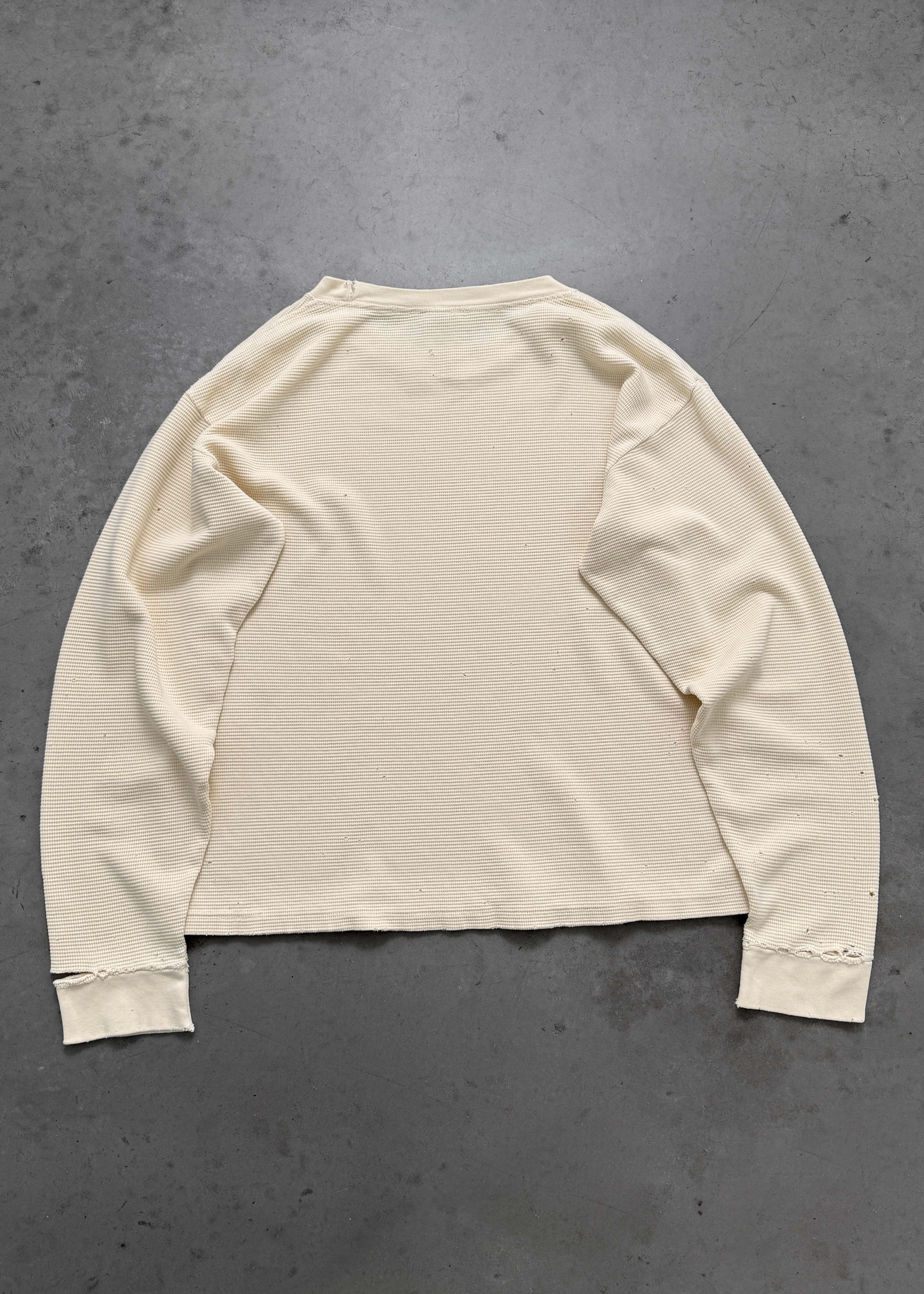THRASHED THERMAL LONGSLEEVE - NATURAL