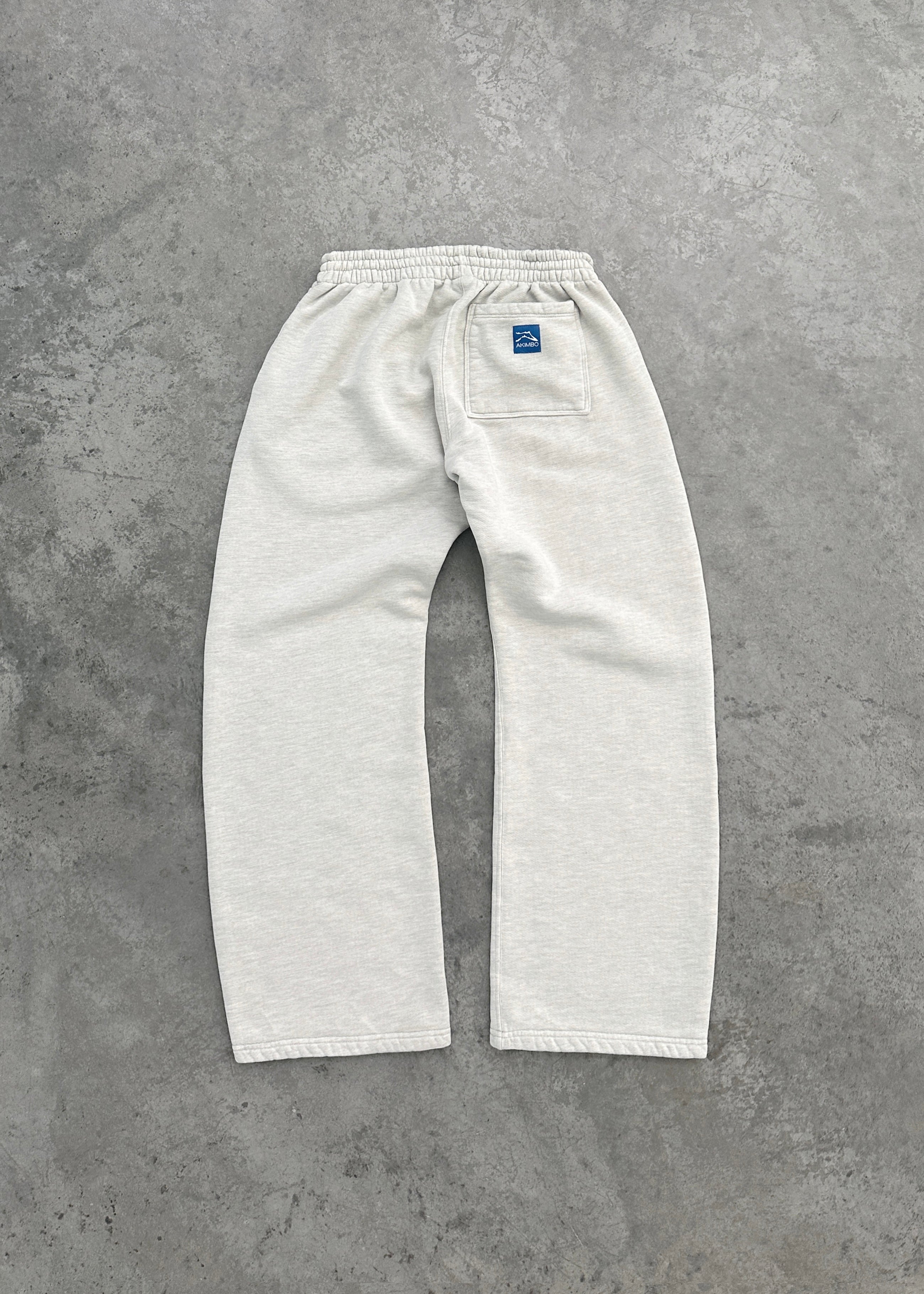 AKIMBO STRAIGHT-LEG SWEATPANTS - HEATHER GREY