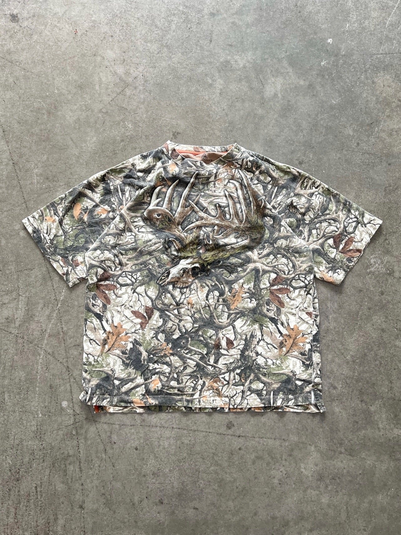 FADED FOREST CAMOUFLAGE SKELETON TEE - 2000S – AKIMBO CLUB